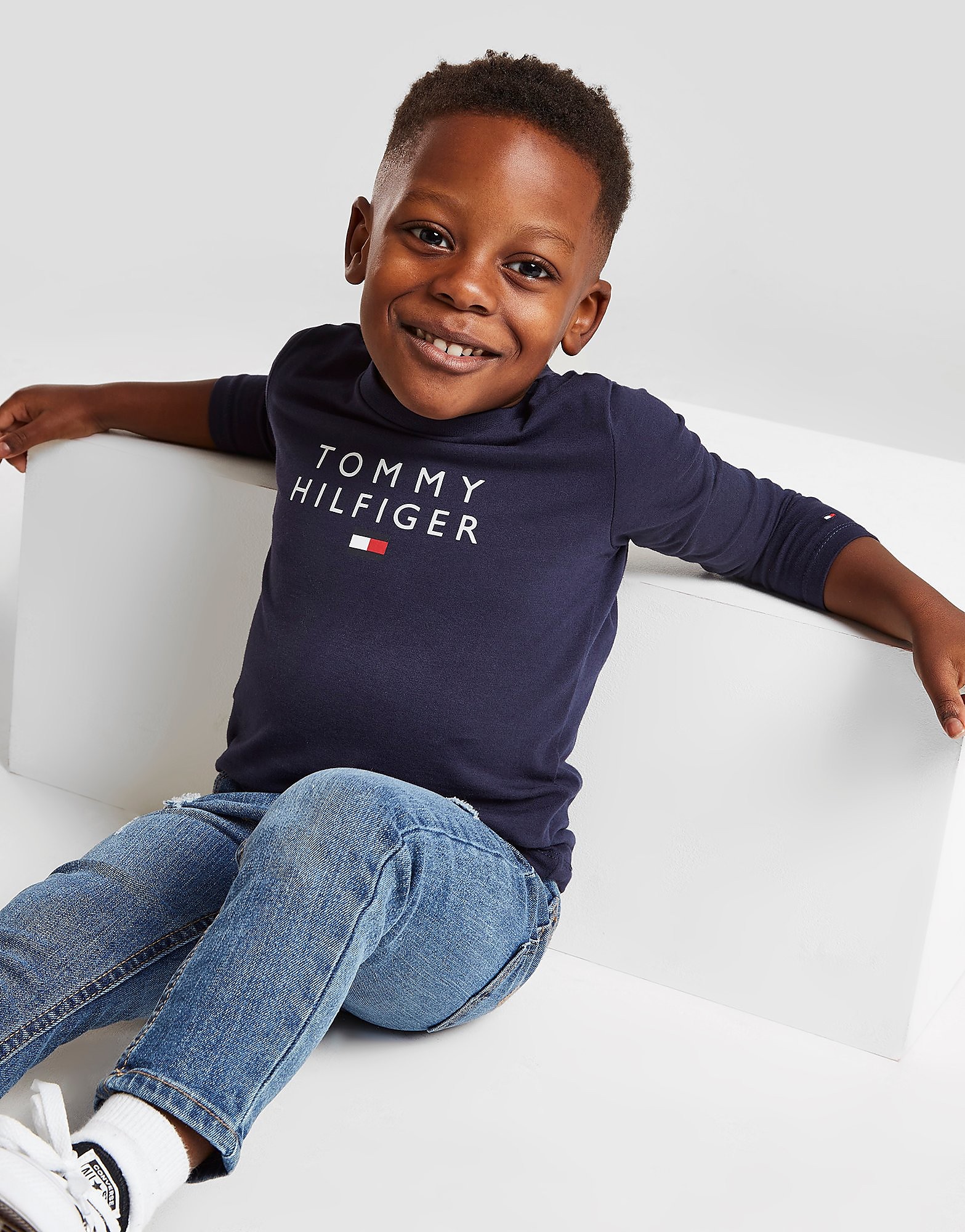 

Tommy Hilfiger Logo Long Sleeve T-Shirt Infant - Navy - Kids, Navy
