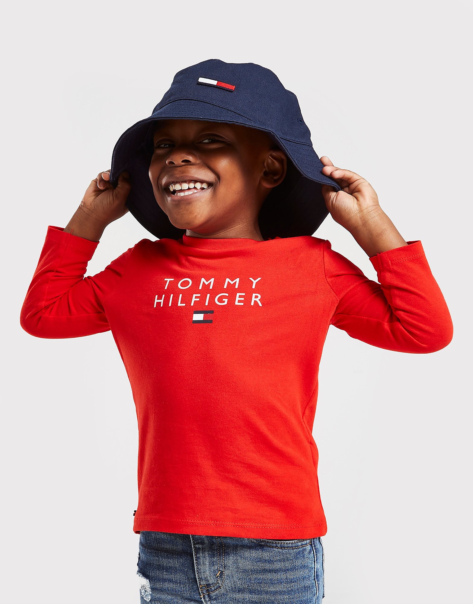 

Tommy Hilfiger Logo Long Sleeve T-Shirt Infant - Red - Kids, Red