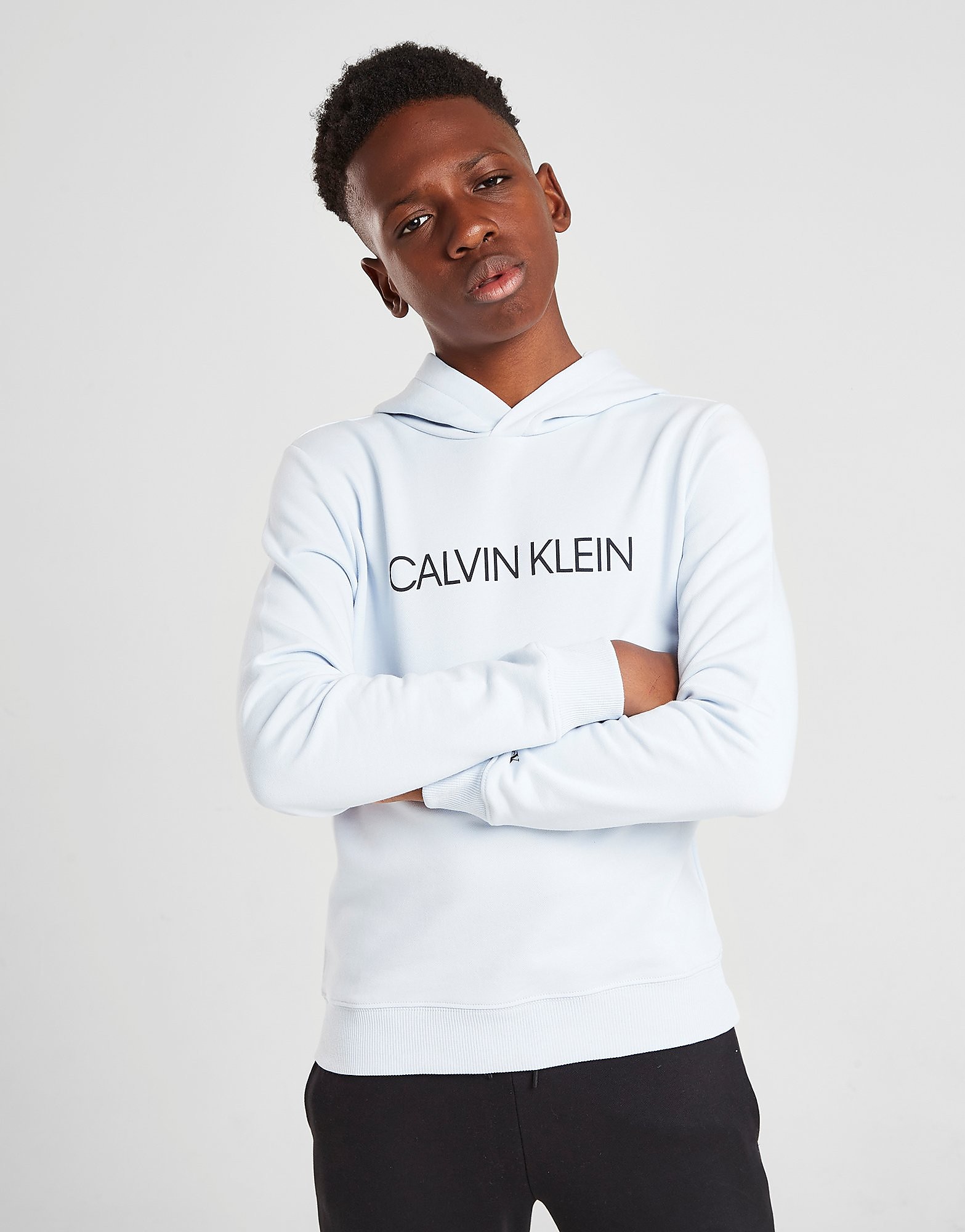 

Calvin Klein Institutional Logo Hoodie Junior - Grey - Kids, Grey