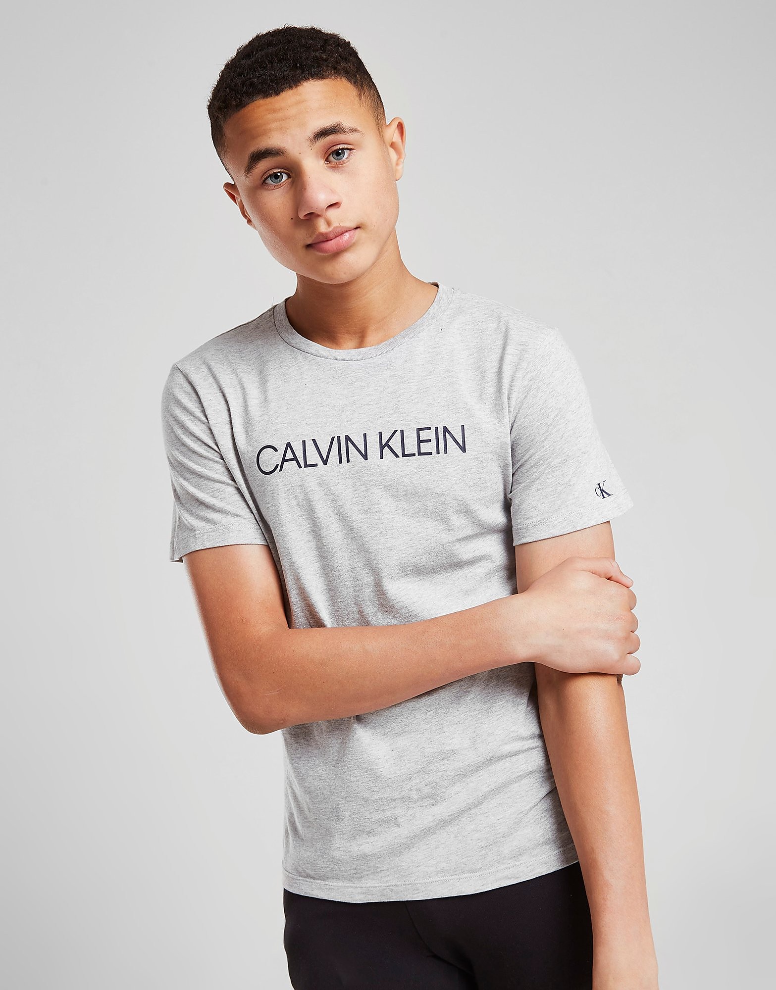 

Calvin Klein Institutional Logo T-Shirt Junior - Grey - Kids, Grey