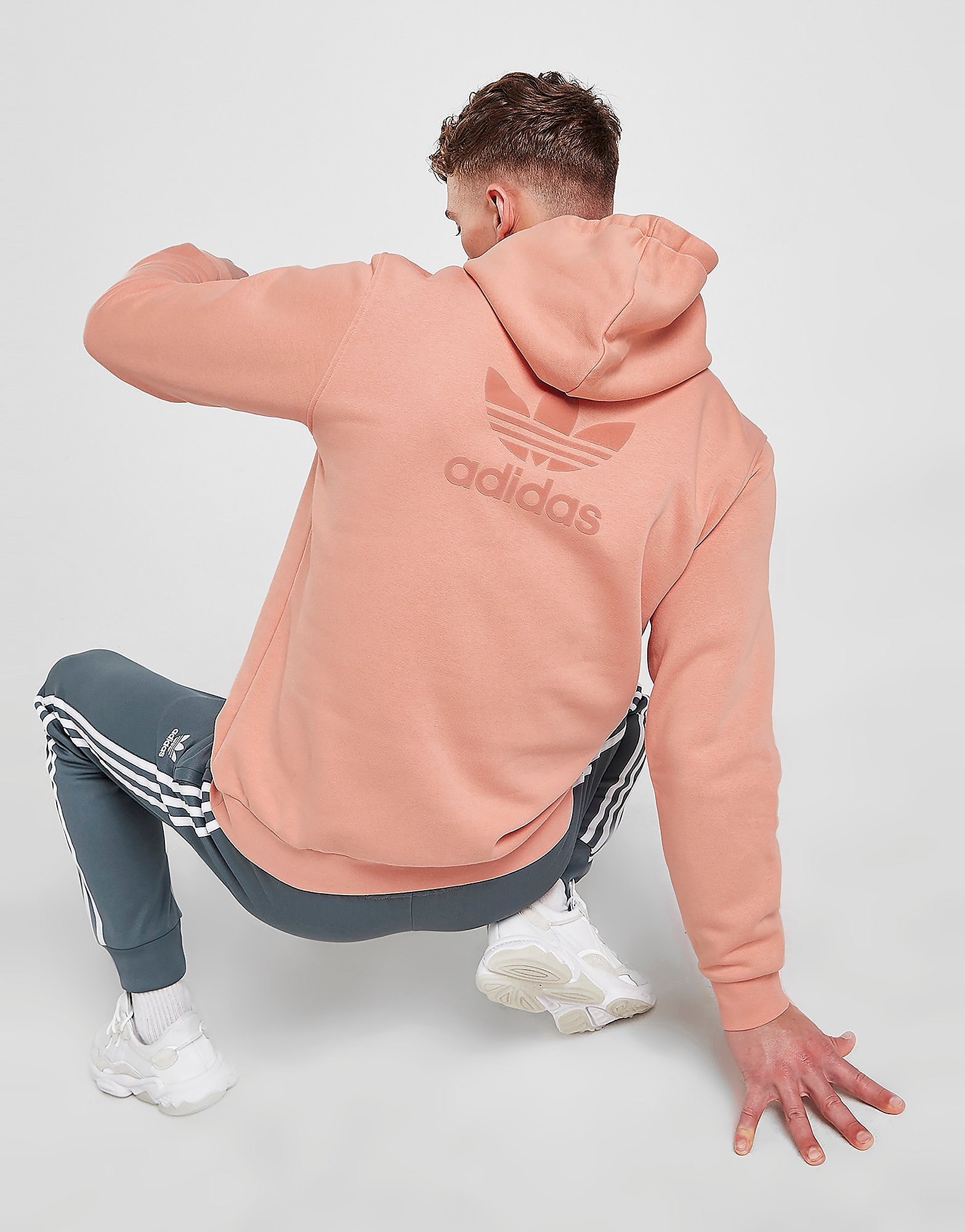 

adidas Originals Premium Trefoil Hoodie - Ambient Blush - Mens, Ambient Blush