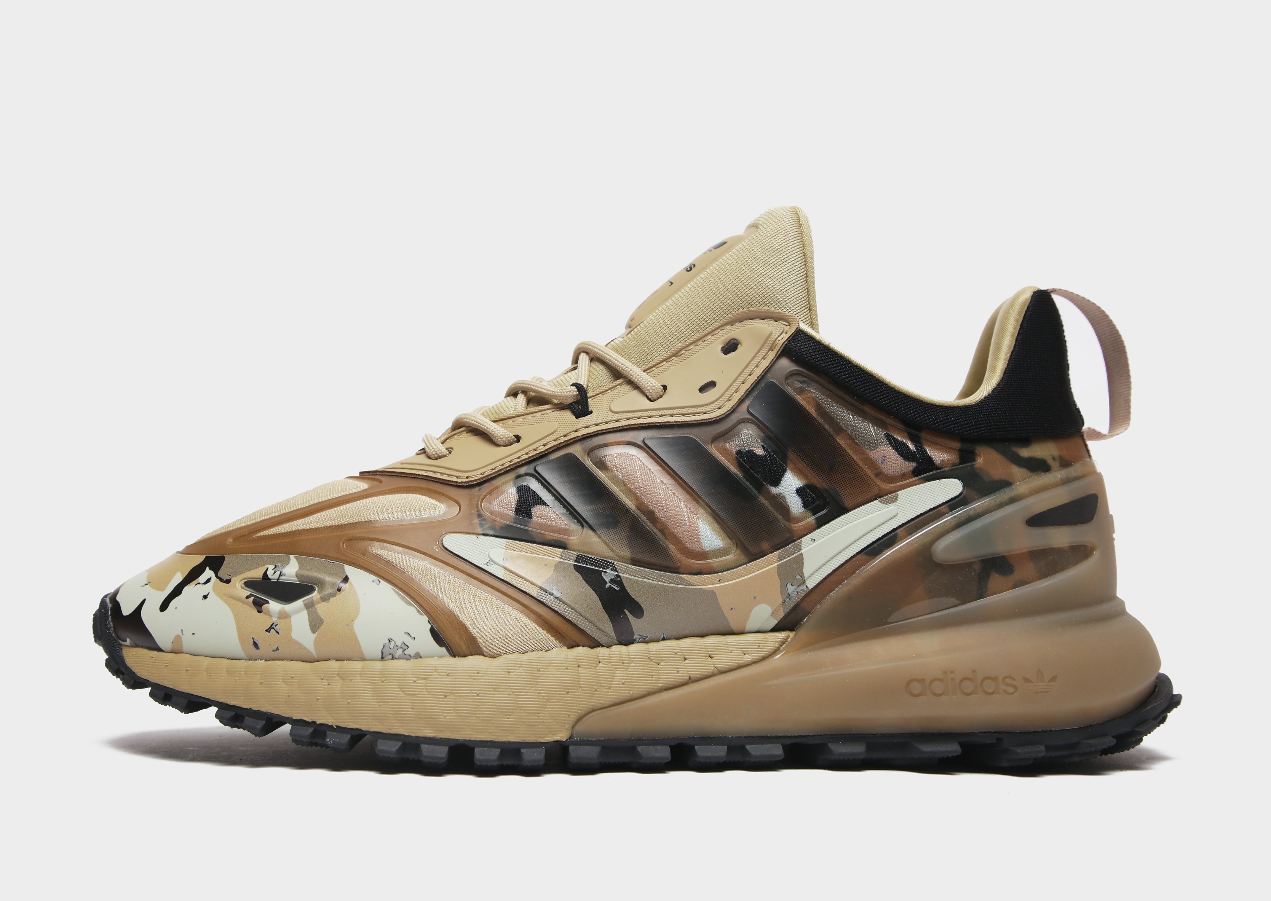 

adidas Originals ZX 2K Boost 2.0 Trail - Beige Tone / Core Black / Beige Tone - Womens, Beige Tone / Core Black / Beige Tone