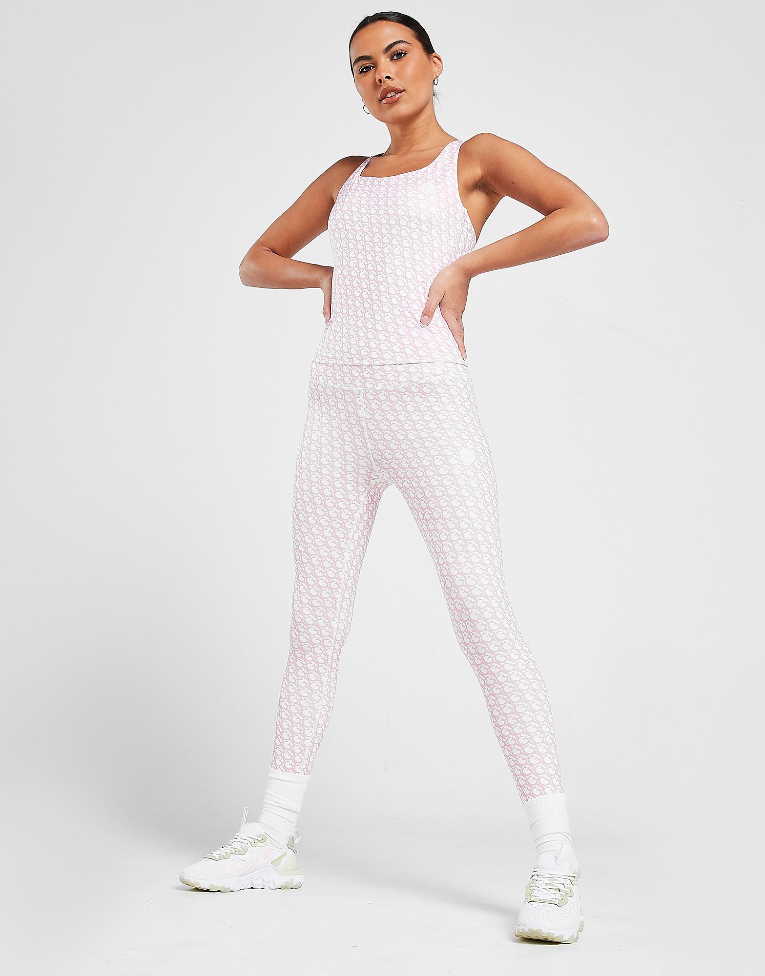 

GUESS Seamless Allover Print Tights - Pink - Womens, Pink