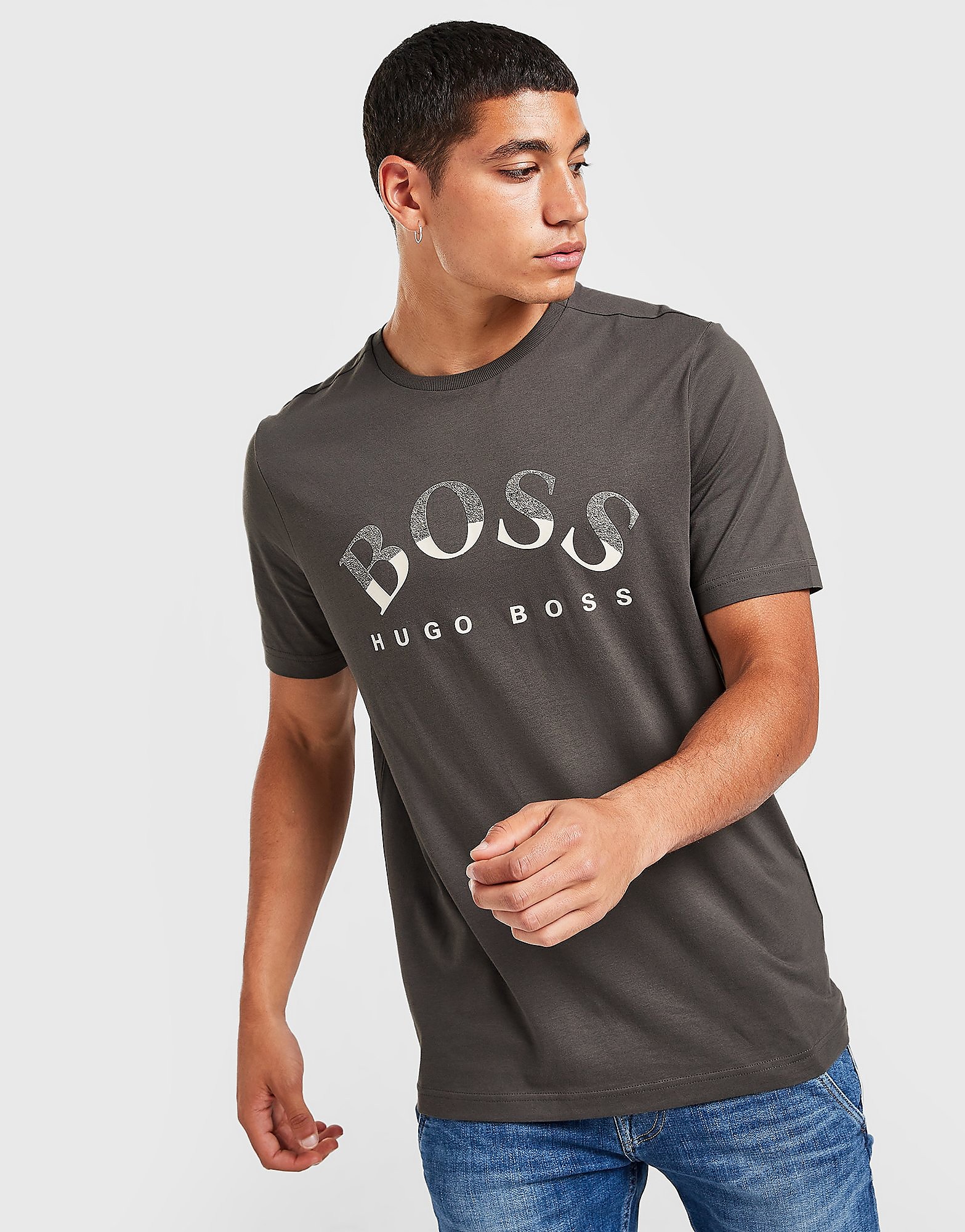 

BOSS Large Curve Logo T-Shirt - Only at JD - Black - Mens, Black