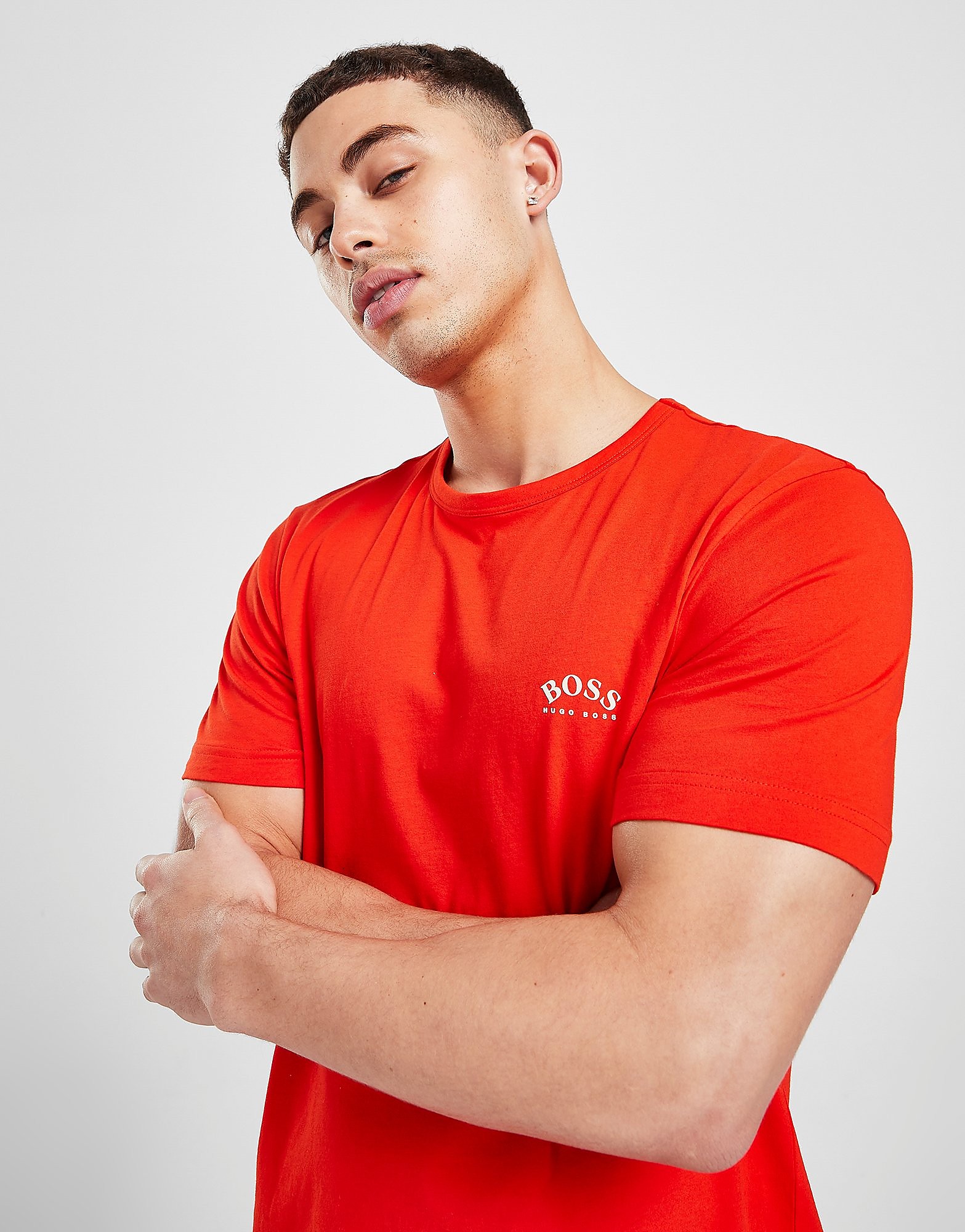 

BOSS Core Curve T-Shirt - Orange - Mens, Orange
