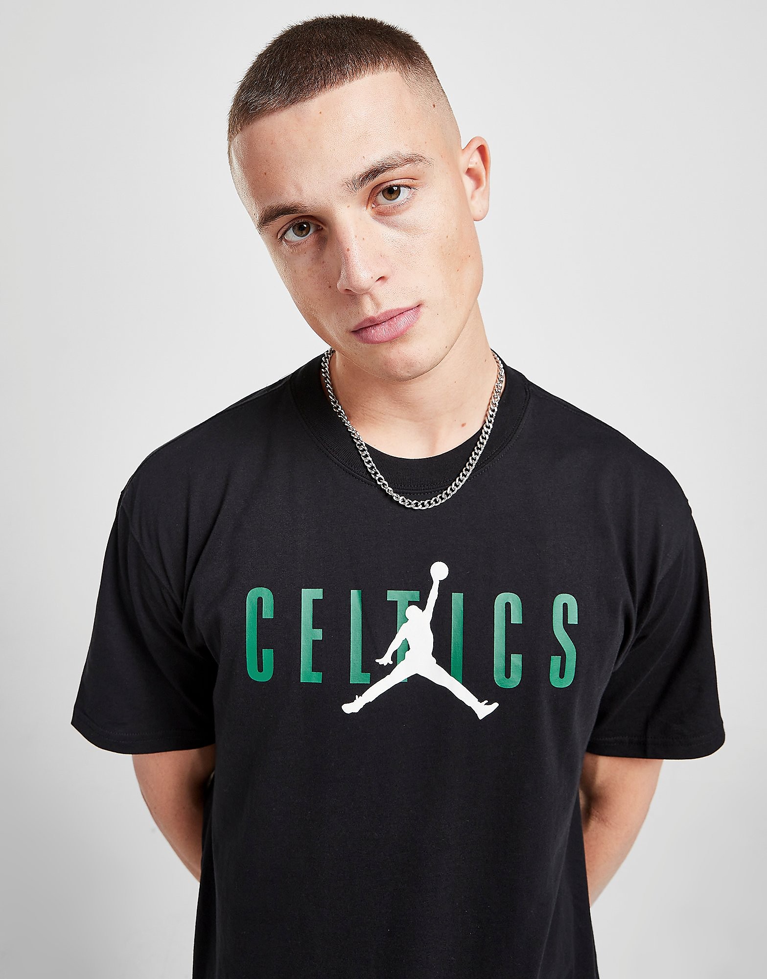 

Jordan NBA Boston Celtics Jumpman Statement T-Shirt - Black - Mens, Black