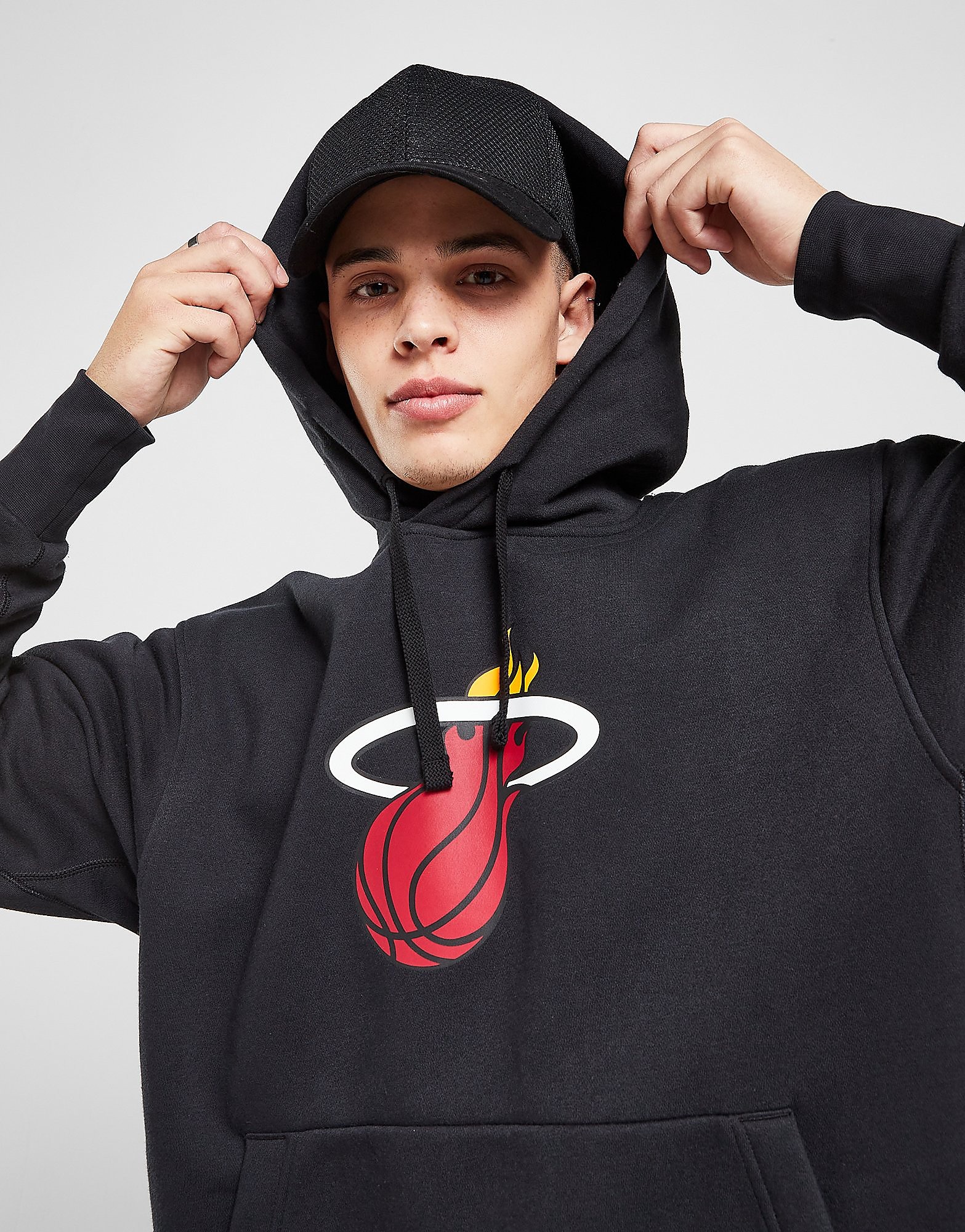 

Nike NBA Miami Heat Fleece Hoodie - Black - Mens, Black
