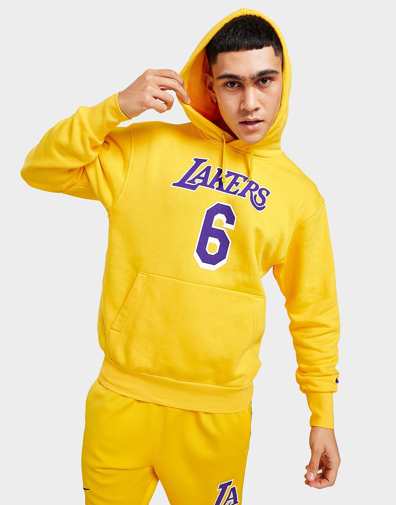 

Nike NBA Los Angeles Lakers Pullover James #6 Hoodie - Amarillo - Mens, Amarillo