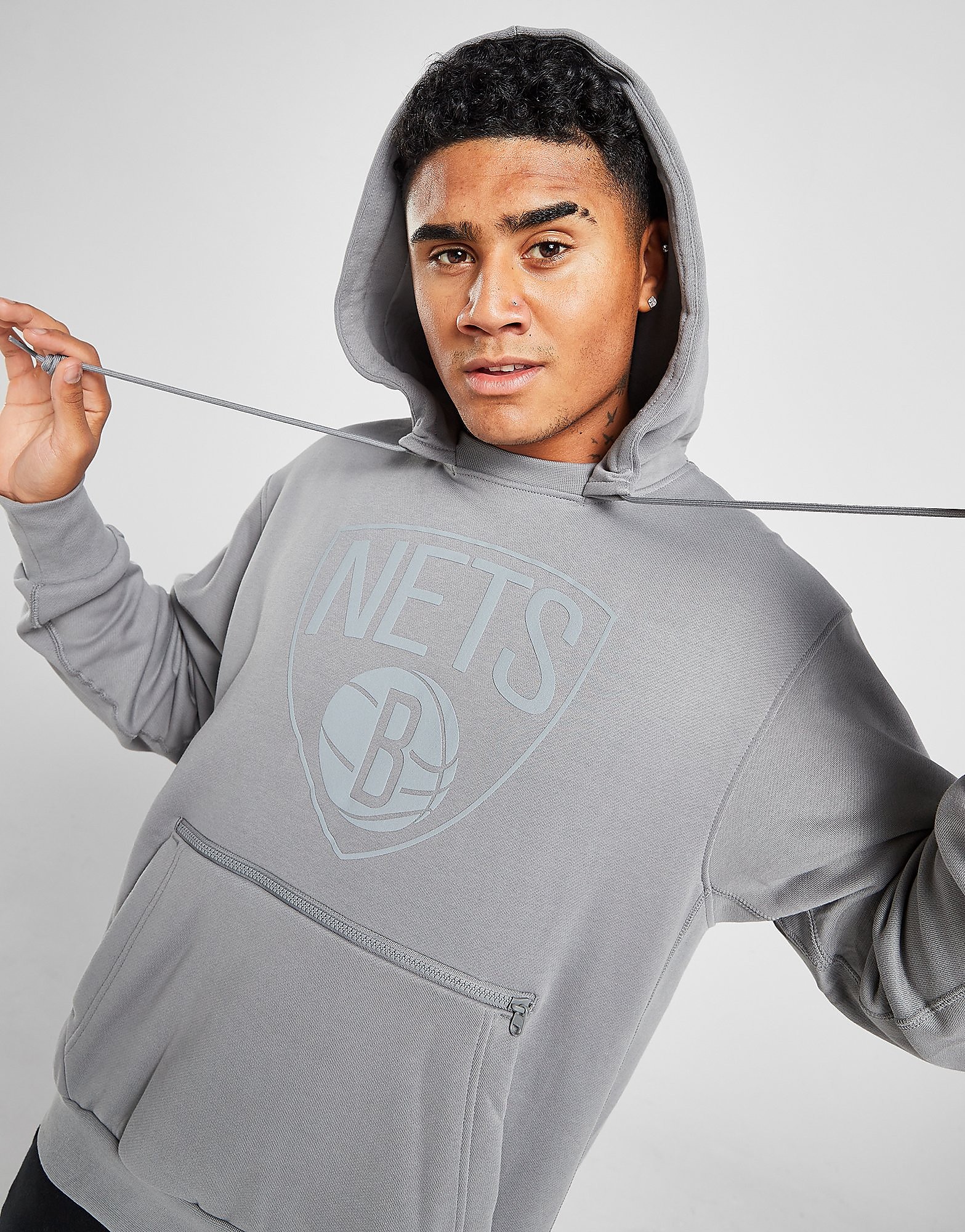 

Jordan NBA Brooklyn Nets Statement Hoodie - Dark Steel Grey - Mens, Dark Steel Grey