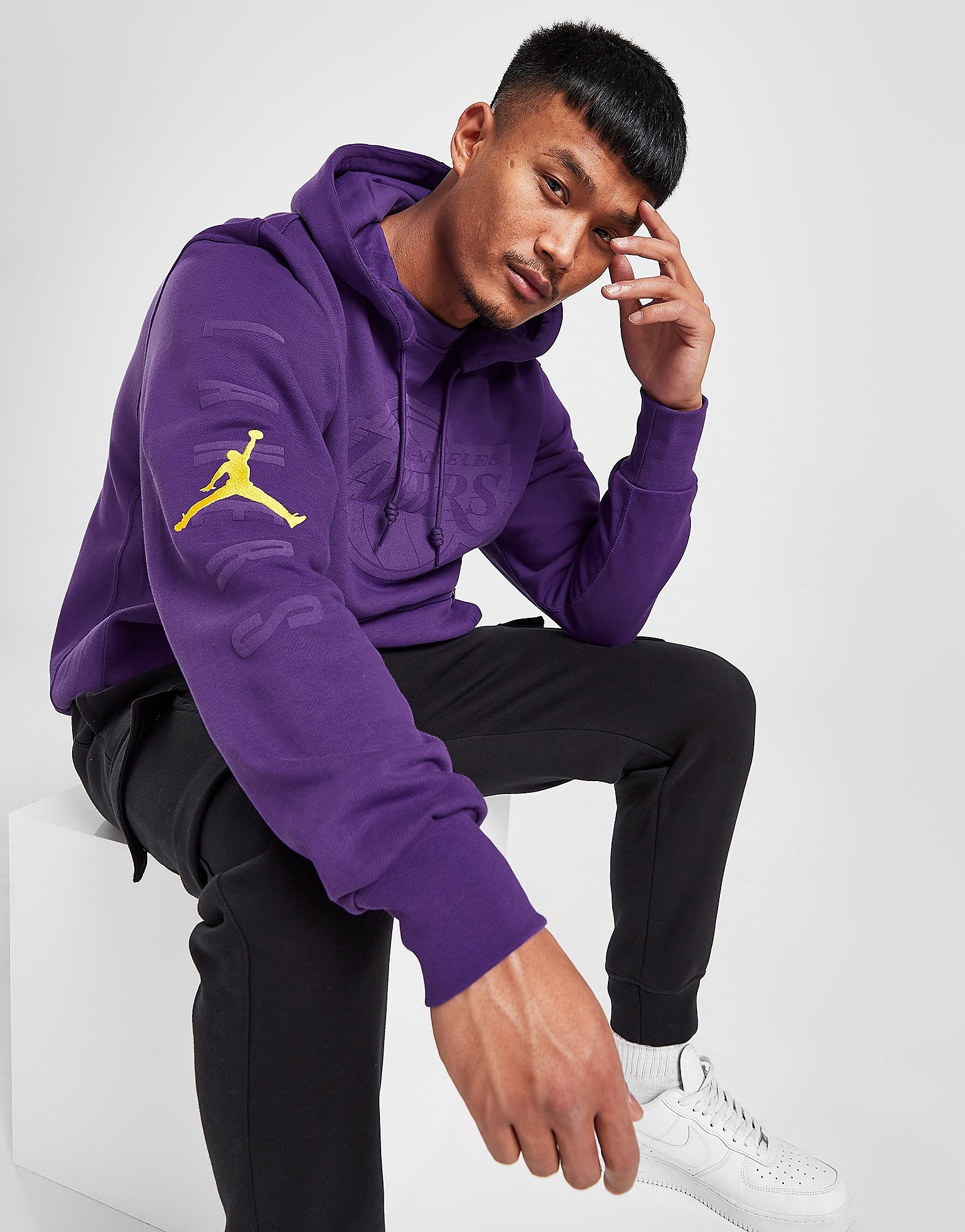 

Jordan NBA Los Angeles Lakers Statement Hoodie - Field Purple - Mens, Field Purple