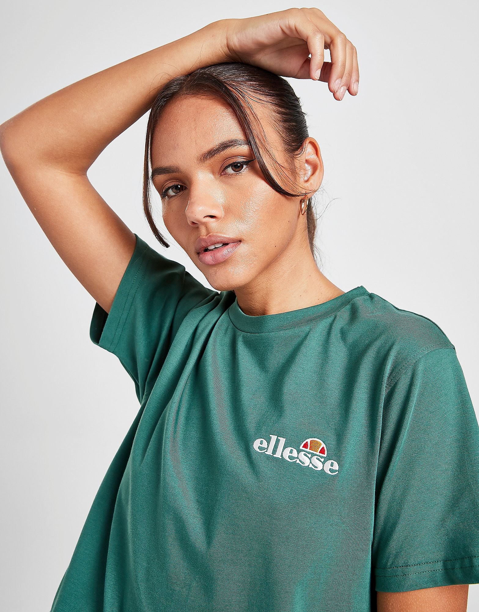 

Ellesse Tennis Embroidered T-Shirt - Only at JD - Green - Womens, Green