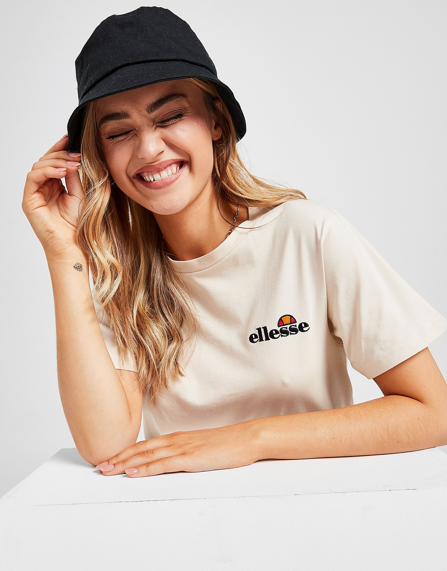

Ellesse Tennis Embroidered T-Shirt - Only at JD - White - Womens, White
