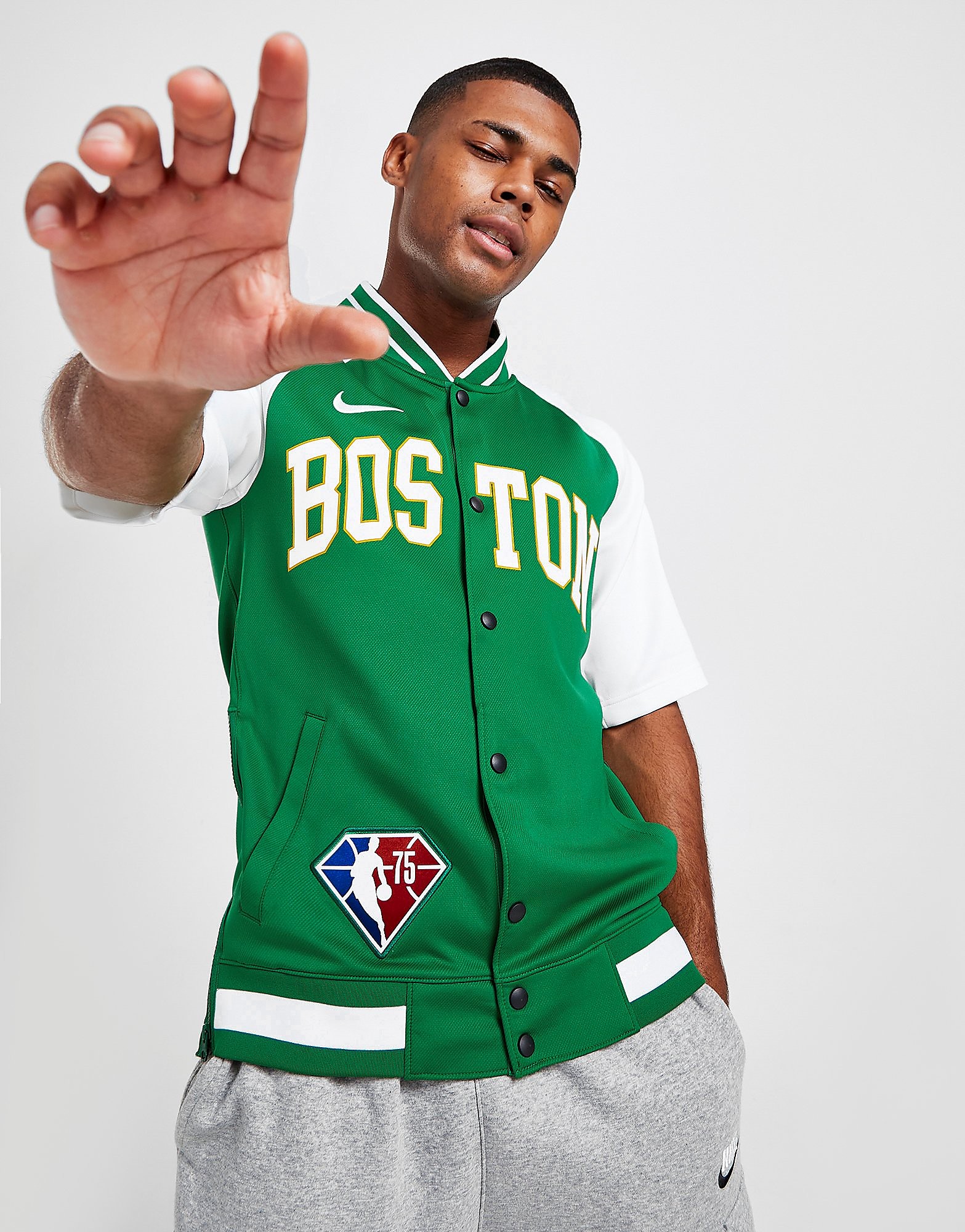 

Nike NBA Boston Celtics Short Sleeve Jacket - Green - Mens, Green