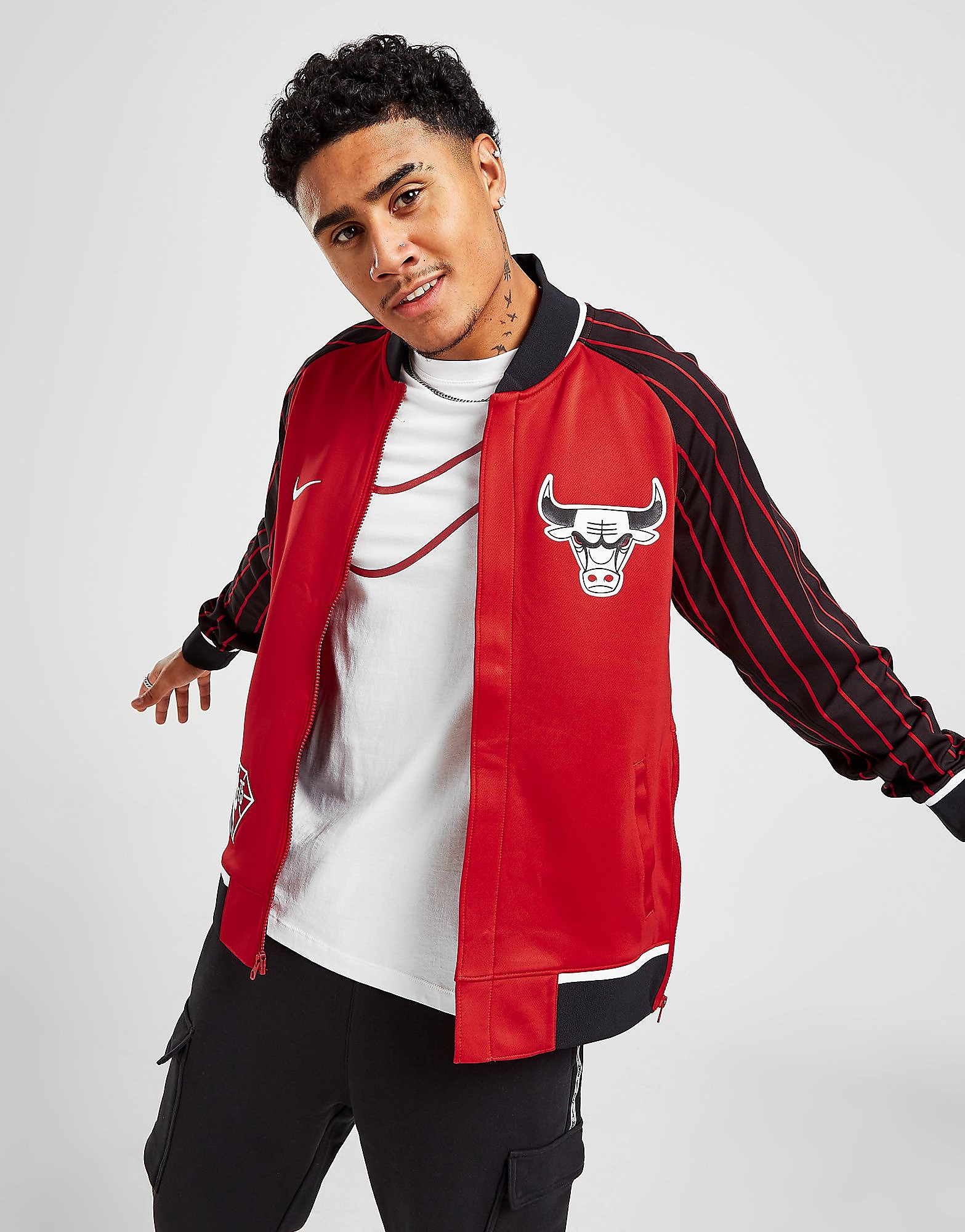 

Nike NBA Chicago Bulls Long Sleeve Jacket - Red - Mens, Red