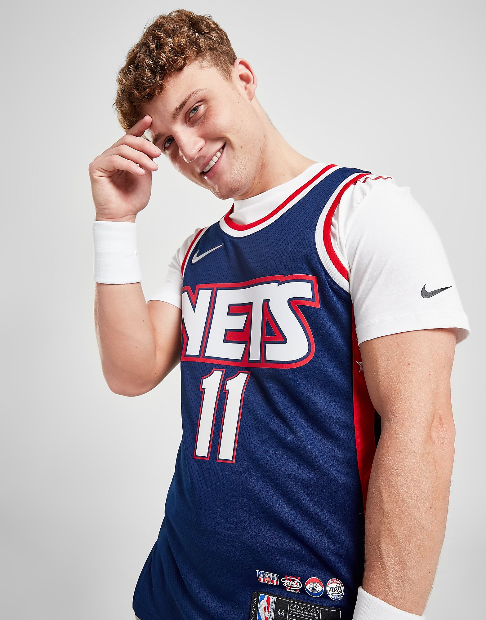 Nike NBA Brooklyn Nets Irving #11 Swingman Jersey - Blue Void/White/University Red - Mens, Blue Void/White/University Red