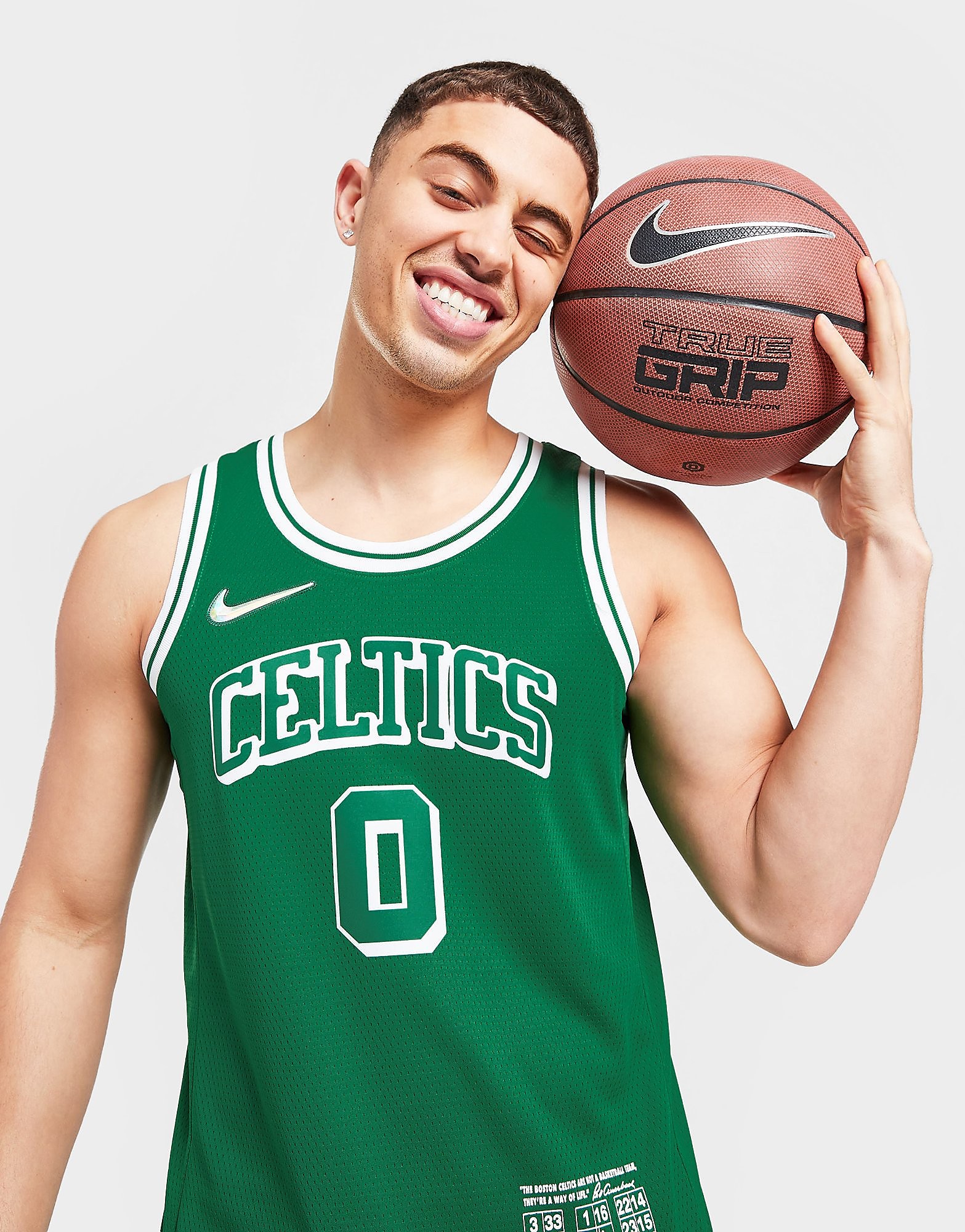 Nike NBA Boston Celtics Tatum #0 City Edition Jersey - Clover - Mens, Clover