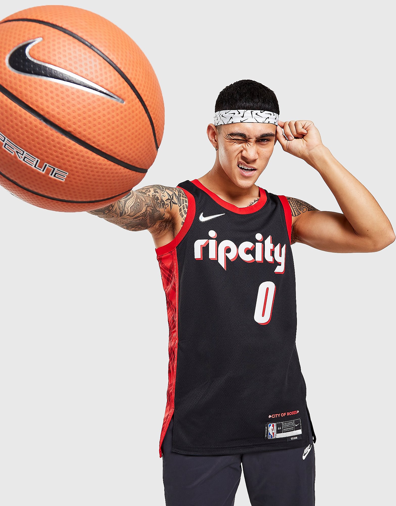 

Nike NBA Portland Trail Blazers Lillard #0 Jersey - Black - Mens, Black