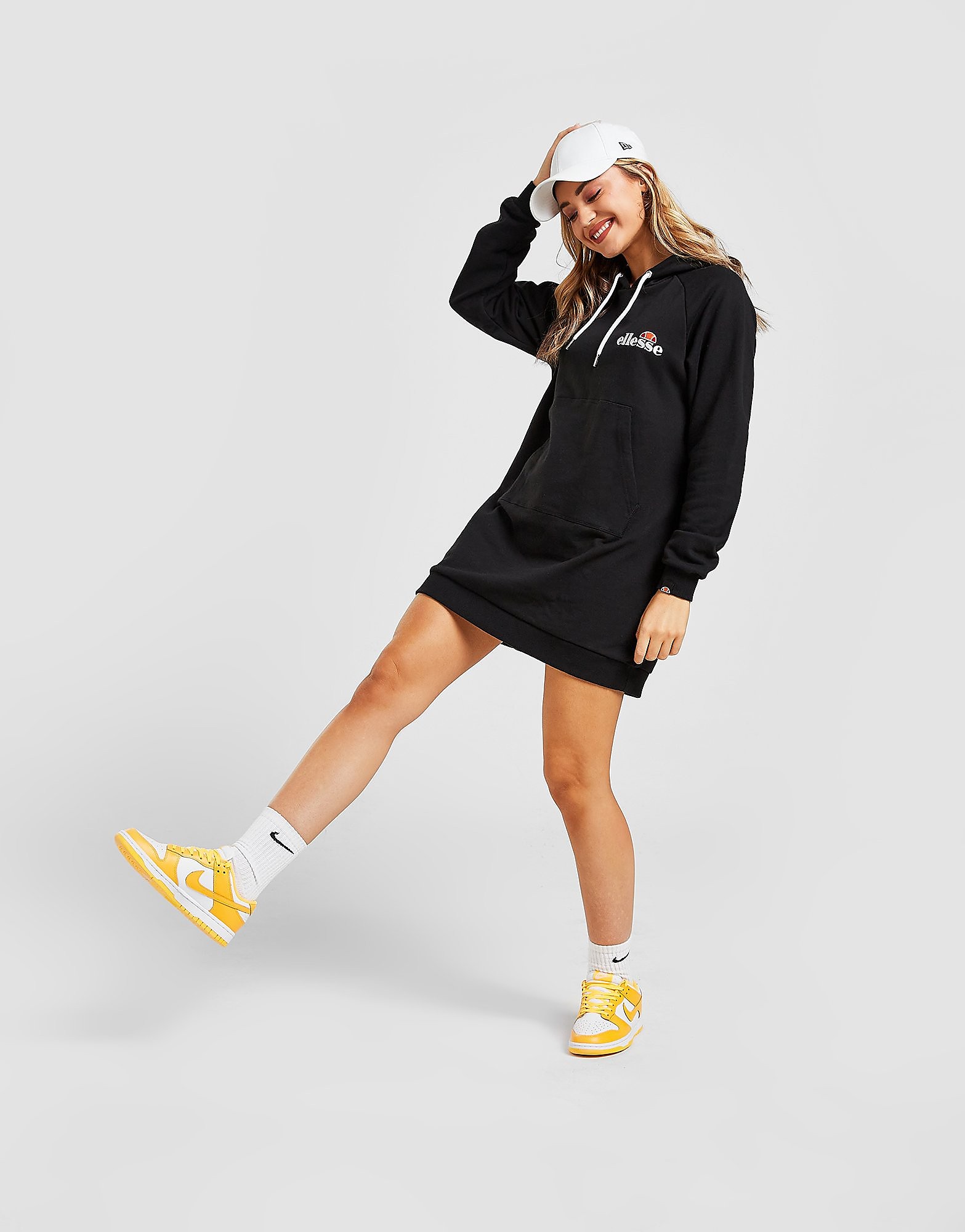 

Ellesse Core Logo Hoodie Dress - Black - Womens, Black