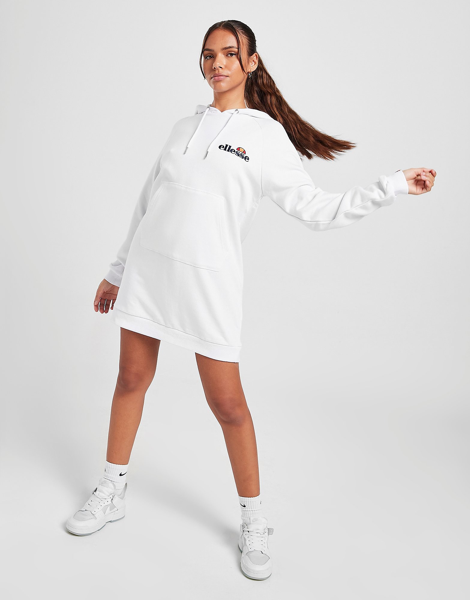 

Ellesse Core Logo Hoodie Dress - White - Womens, White