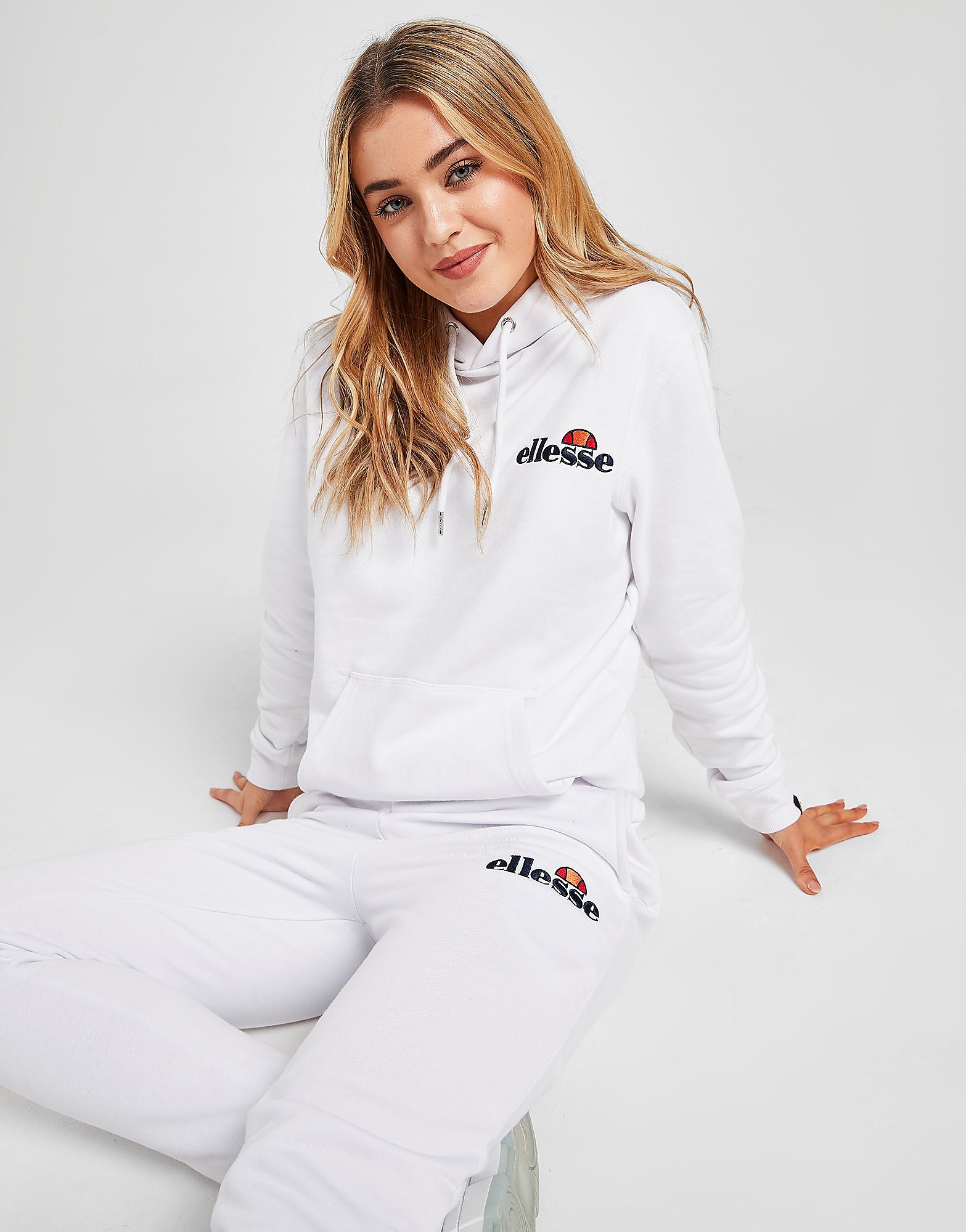 

Ellesse Core Small Logo Overhead Hoodie - White - Womens, White
