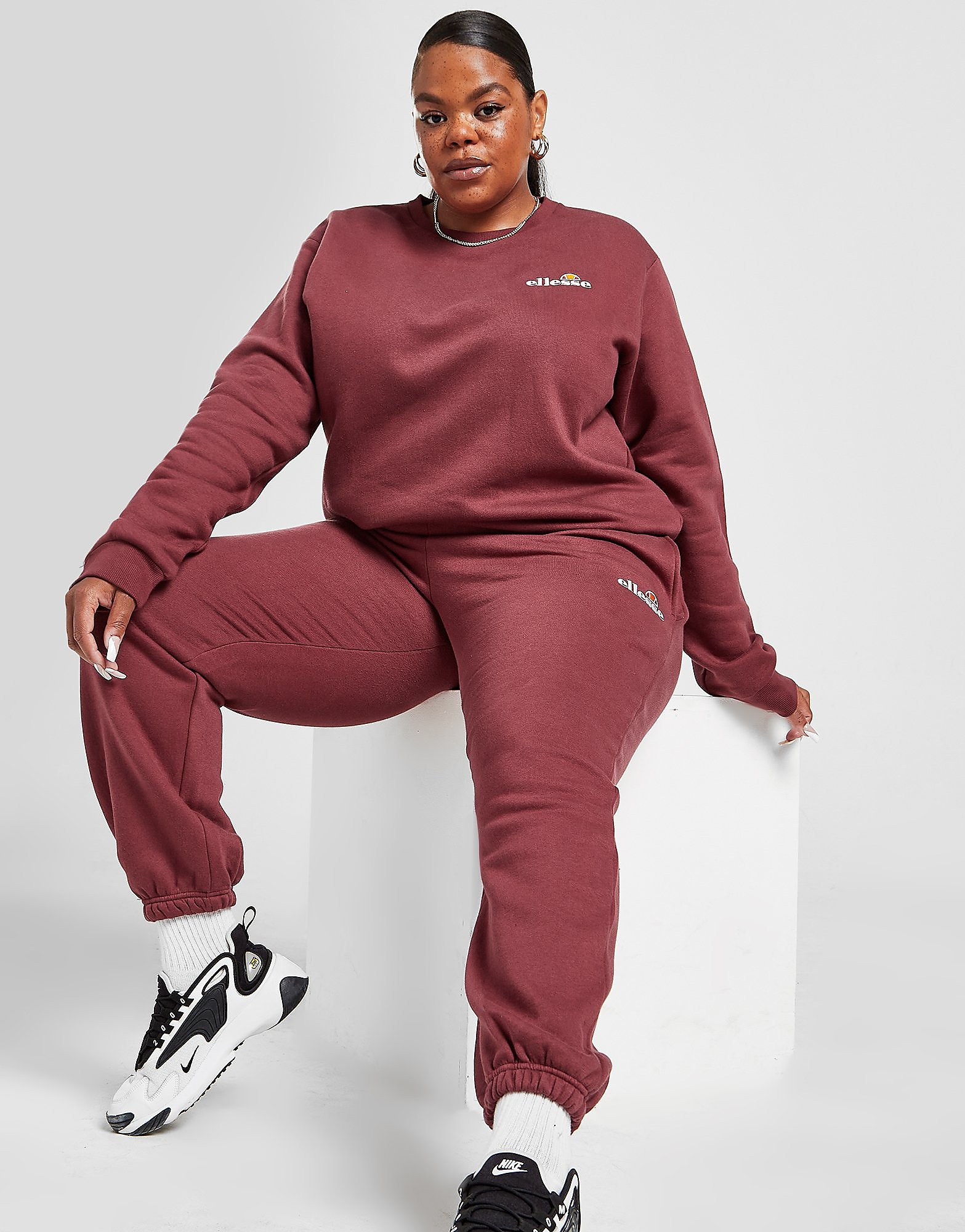 

Ellesse Plus Size Core Joggers - Only at JD - Red - Womens, Red