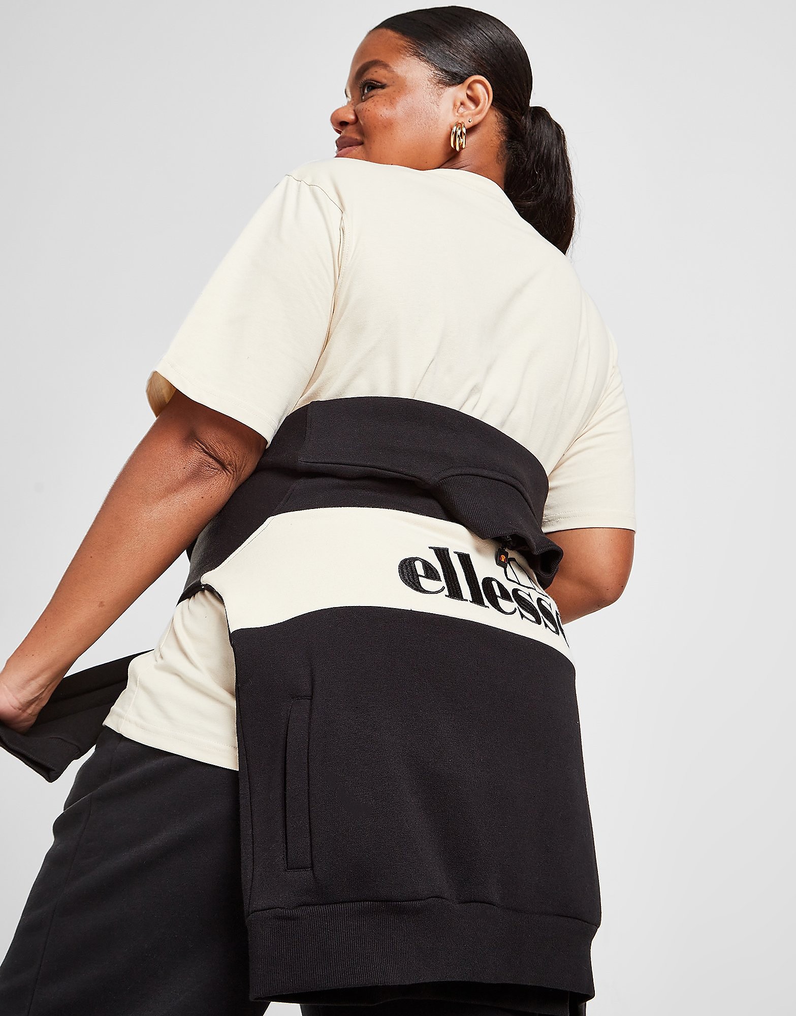 

Ellesse Plus Size Panel 1/4 Zip Top - Only at JD - Black - Womens, Black