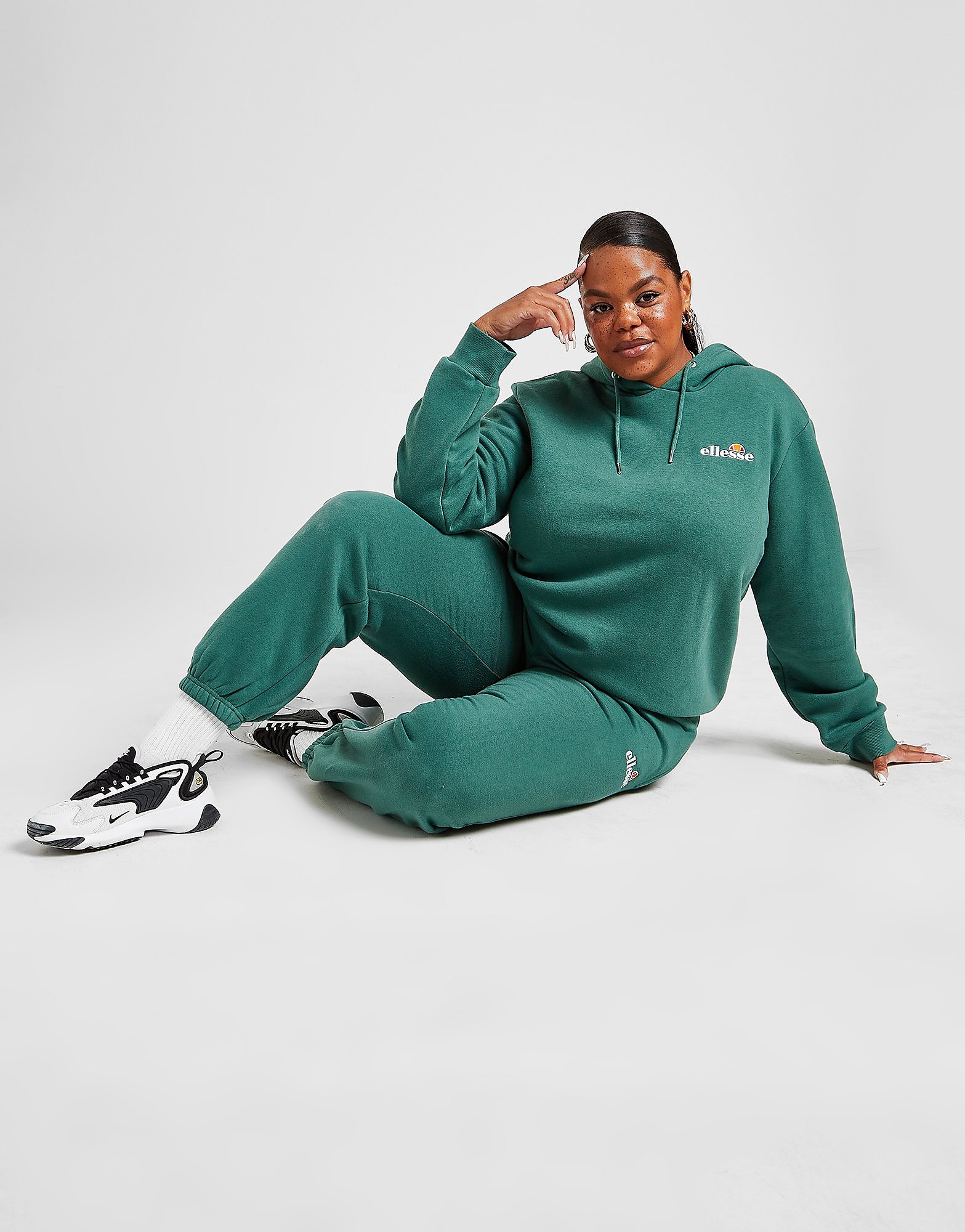 

Ellesse Core Overhead Plus Size Hoodie - Only at JD - Green - Womens, Green
