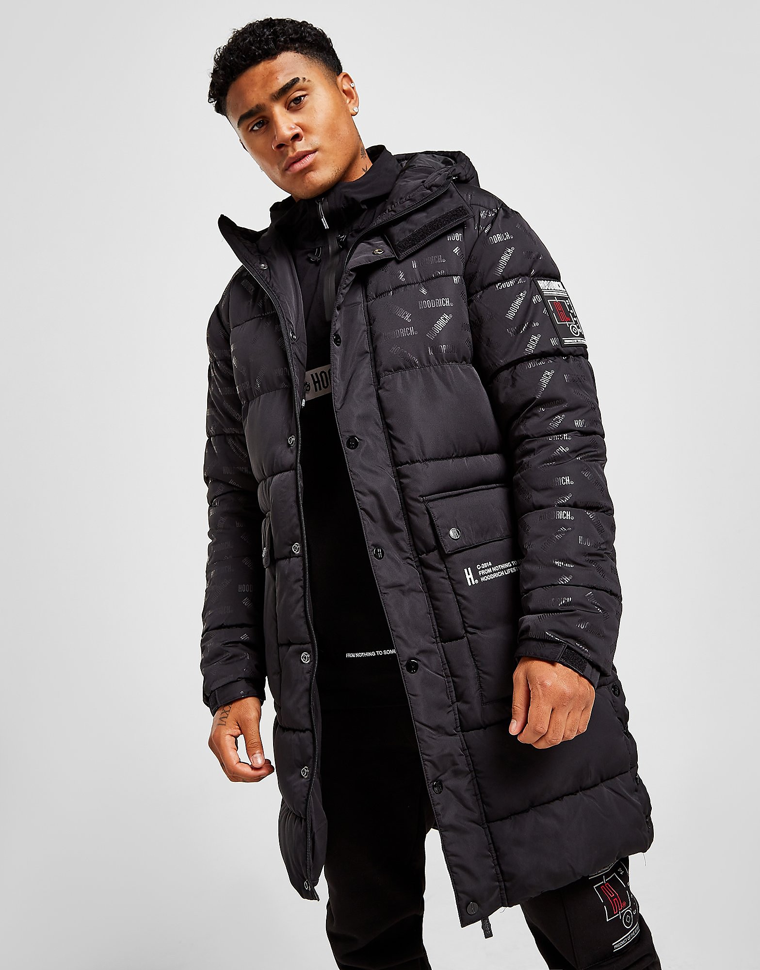 

Hoodrich OG Python Longline Puffer Jacket - Only at JD - Black - Mens, Black