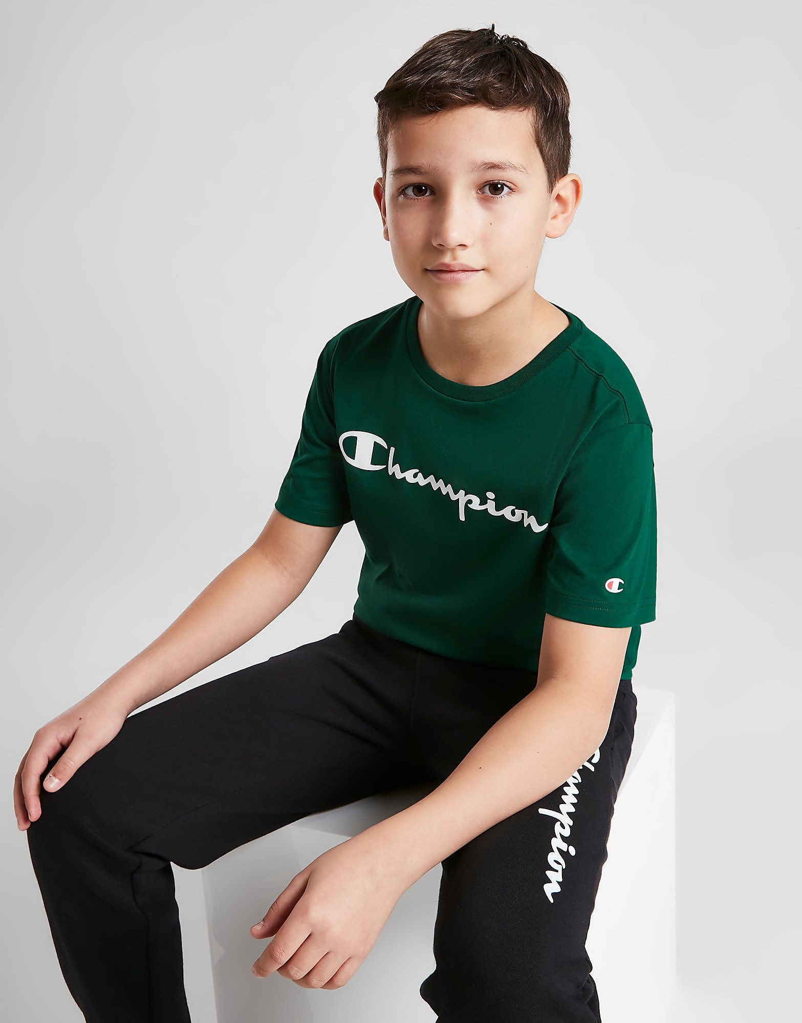 Champion Large Logo T-Shirt Junior - Green - Kids, Green