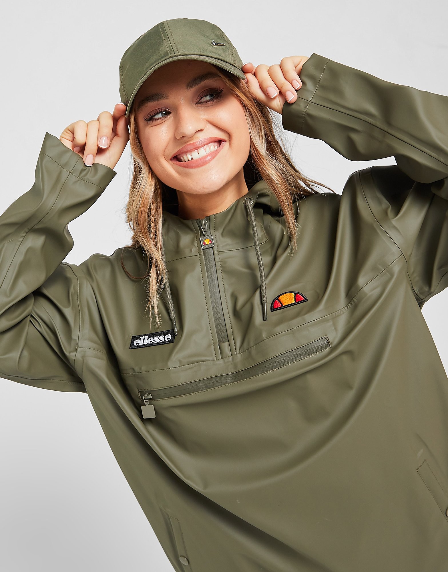 

Ellesse Lightweight 1/4 Zip Rain Jacket - Only at JD - Green - Womens, Green