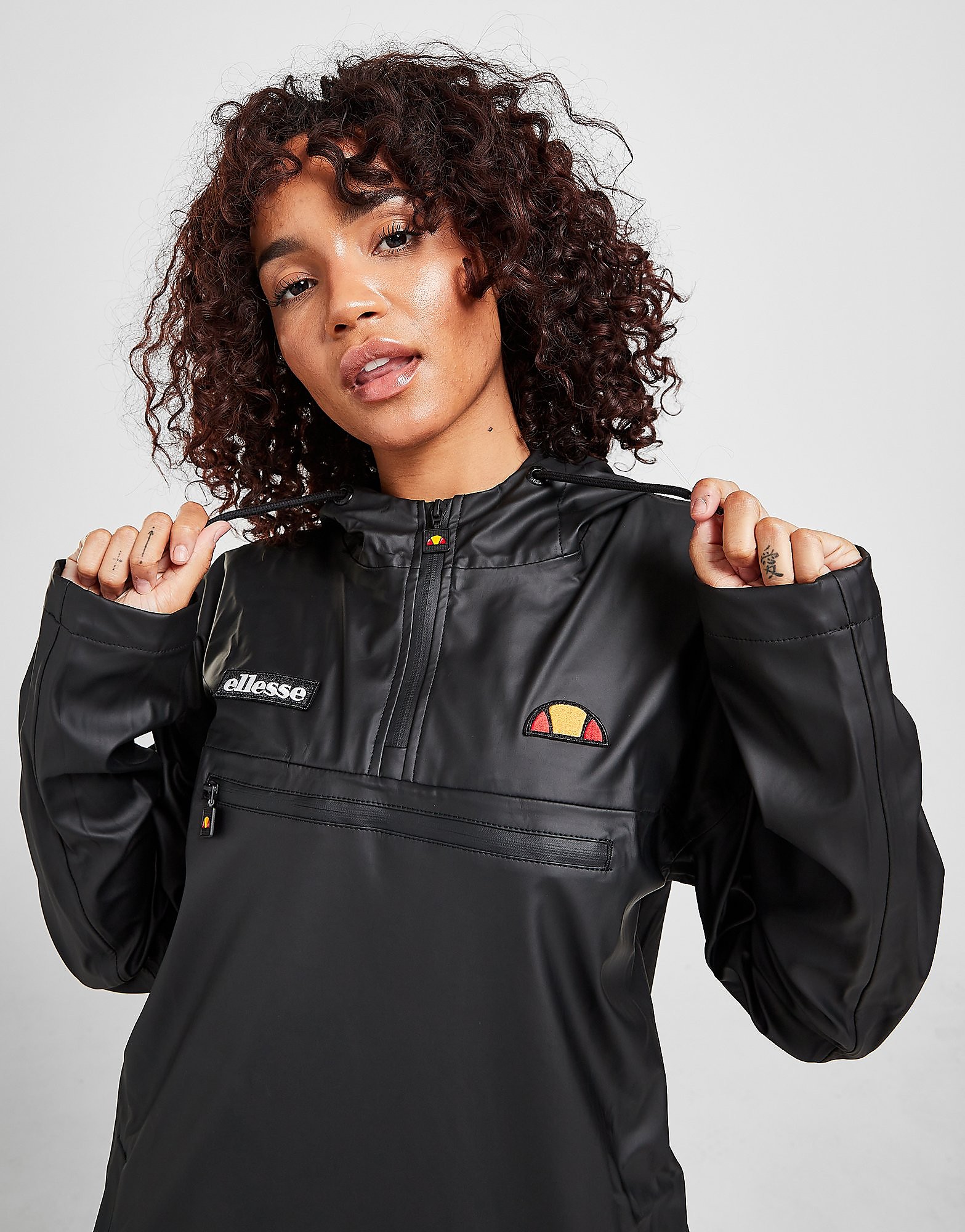 

Ellesse Lightweight 1/4 Zip Rain Jacket - Only at JD - Black - Womens, Black