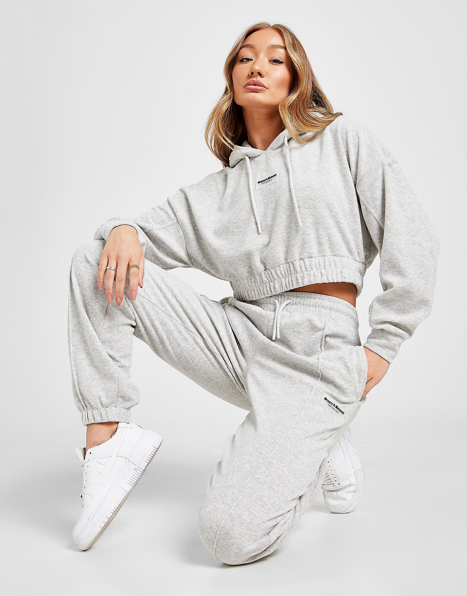 

Supply & Demand Towelling Joggers - Only at JD - Grey - Womens, Grey
