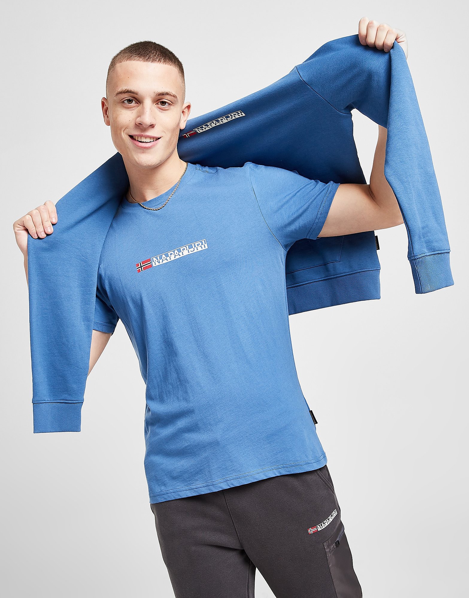 

Napapijri Sory Logo T-Shirt - Only at JD - Blue - Mens, Blue