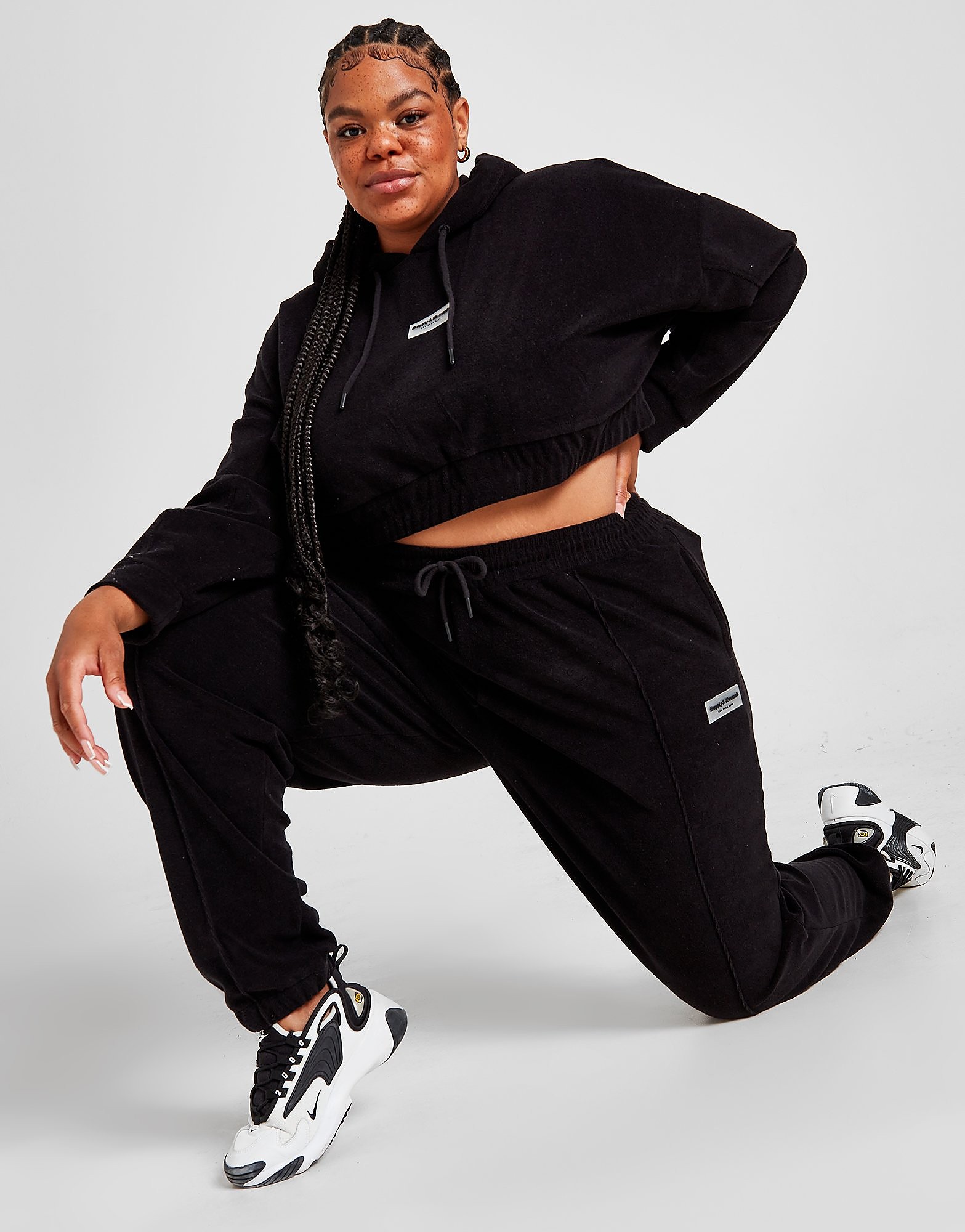 

Supply & Demand Towelling Plus Size Joggers - Only at JD - Black - Womens, Black