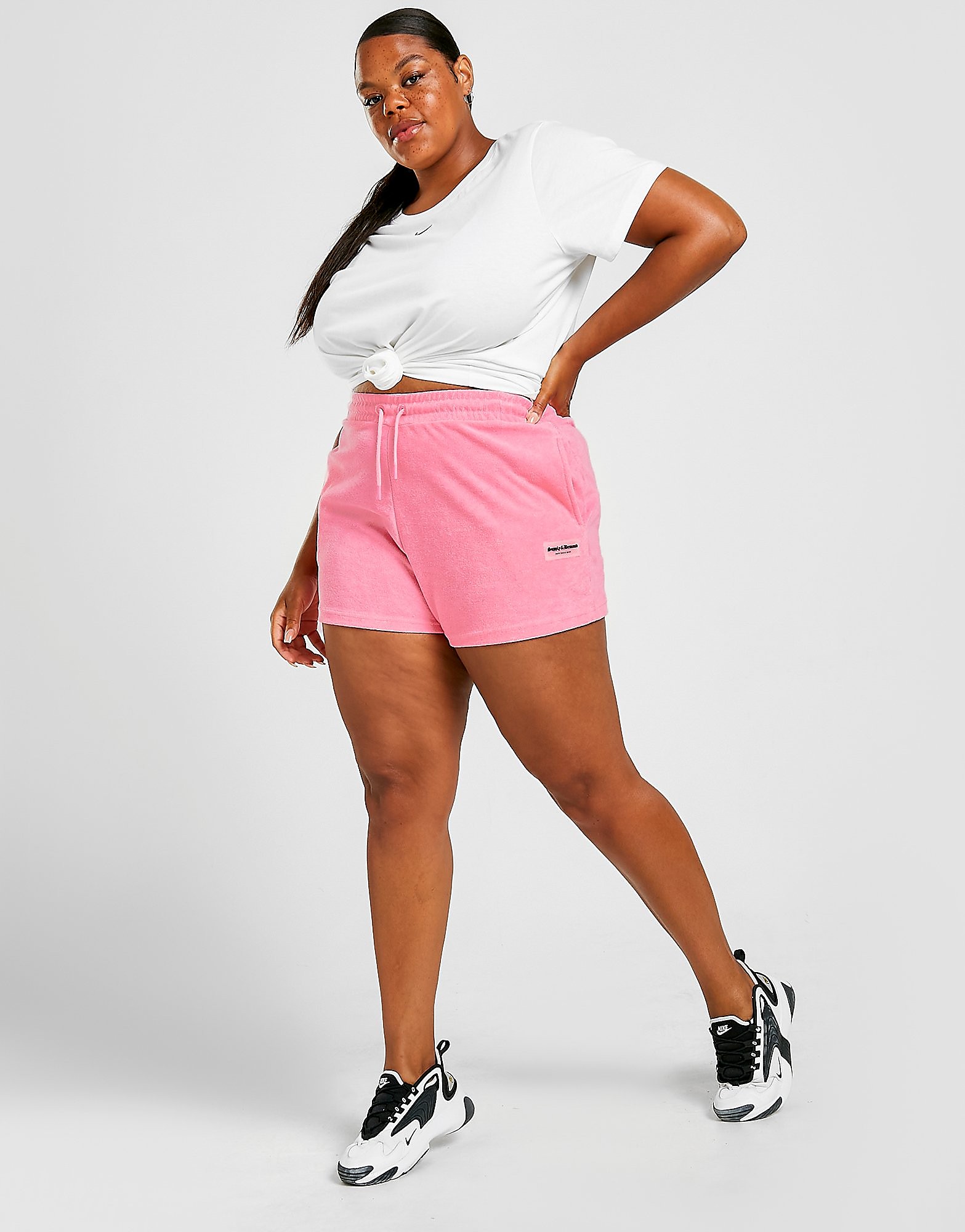 

Supply & Demand Plus Size Towelling Shorts - Only at JD - Pink/PNK - Womens, Pink/PNK