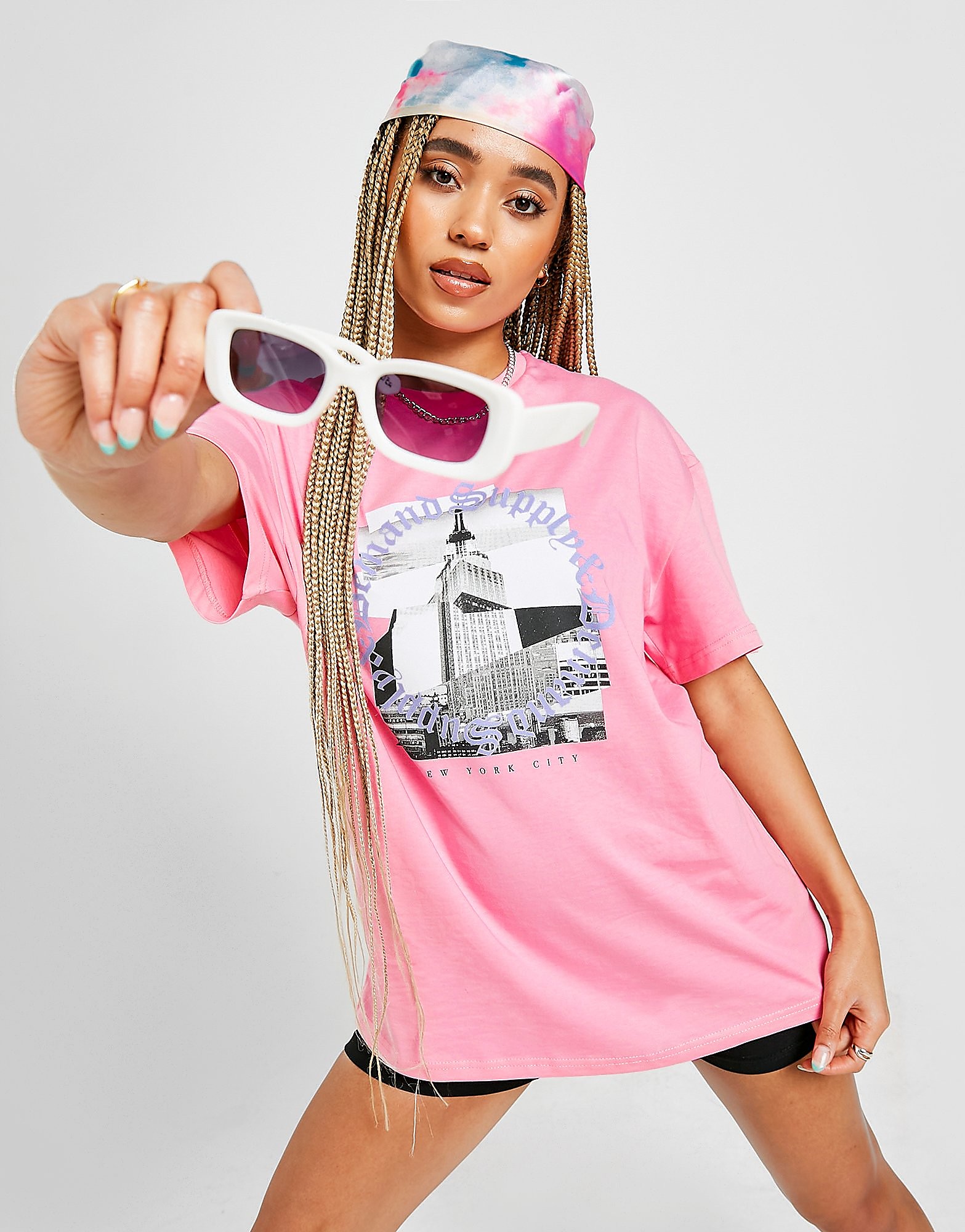 

Supply & Demand New York Circle Graphic T-Shirt - Only at JD - PINK, PINK