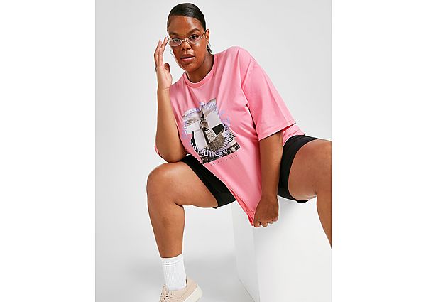 Supply & Demand New York Circle Graphic Plus Size T-Shirt - Only at JD - Pink - Womens, Pink