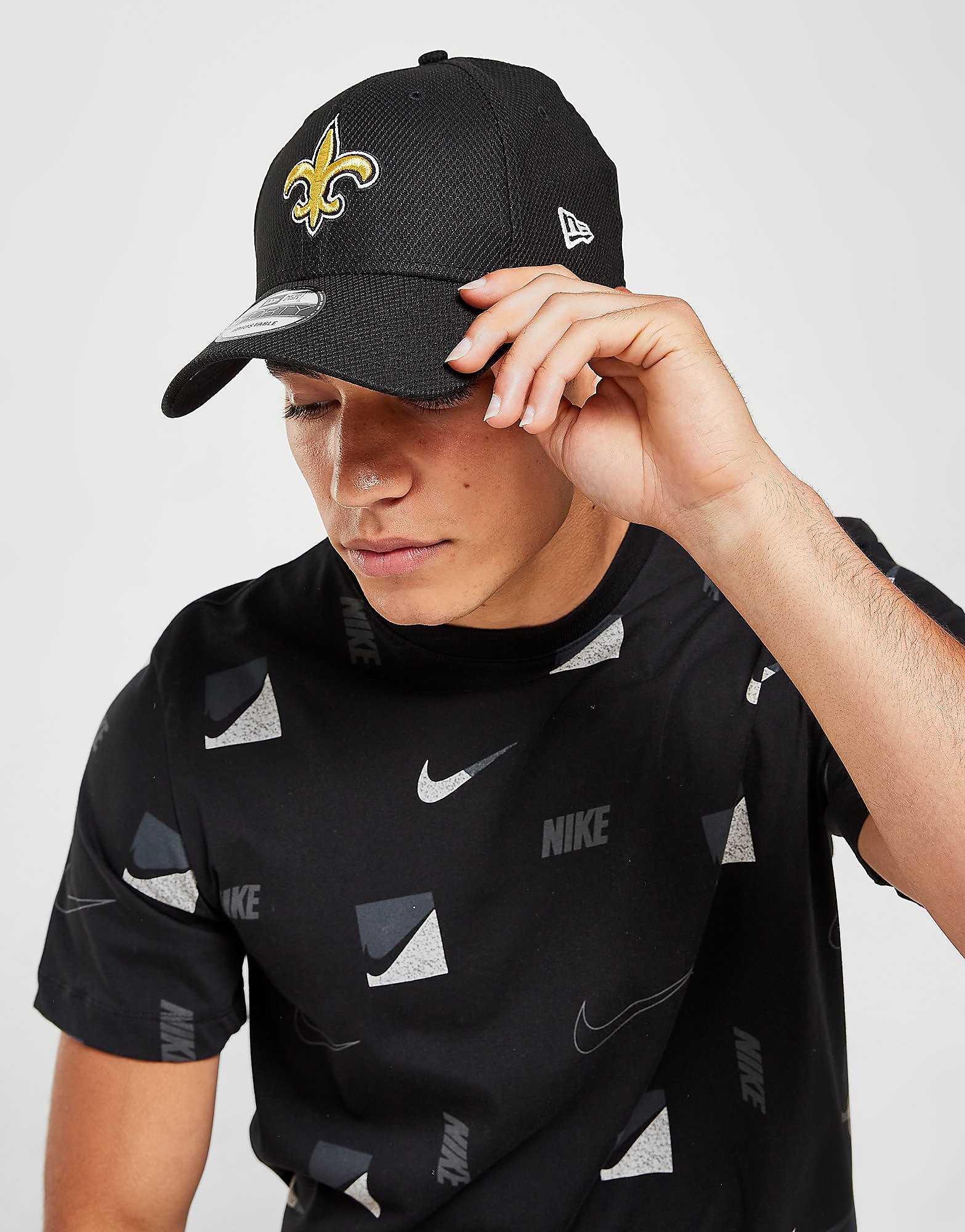 New Era NFL New Orleans Saints 9FORTY Cap - Black - Womens, Black