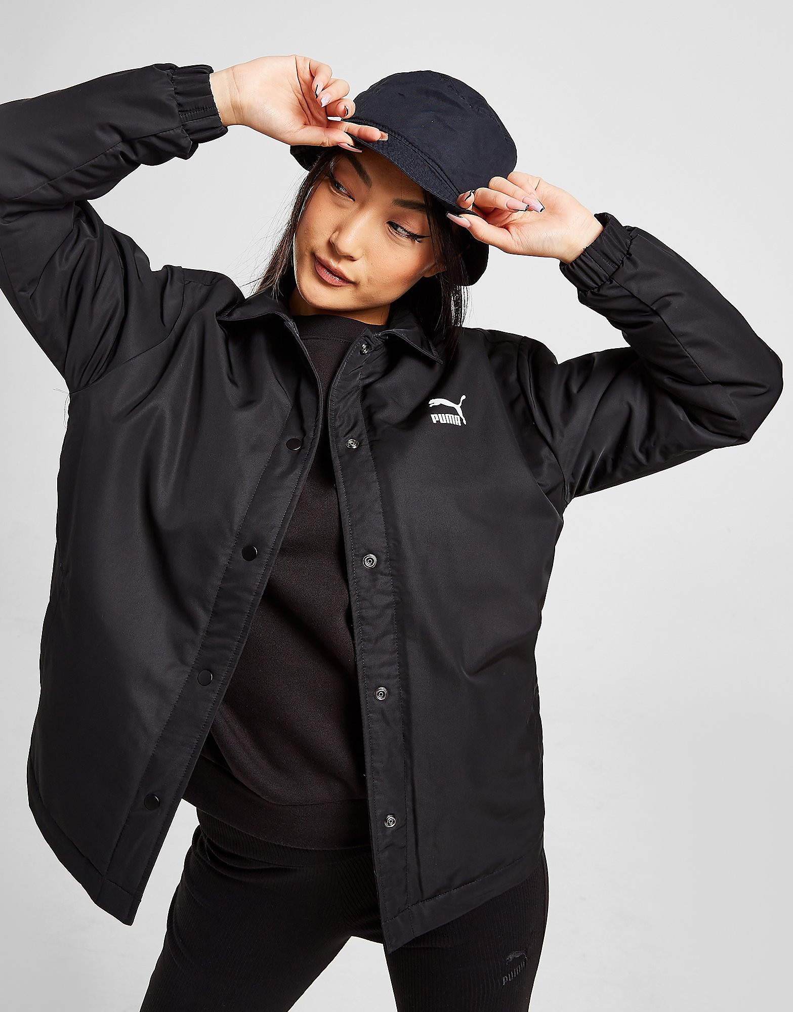 

Puma Classics Coach Jacket - Black - Womens, Black