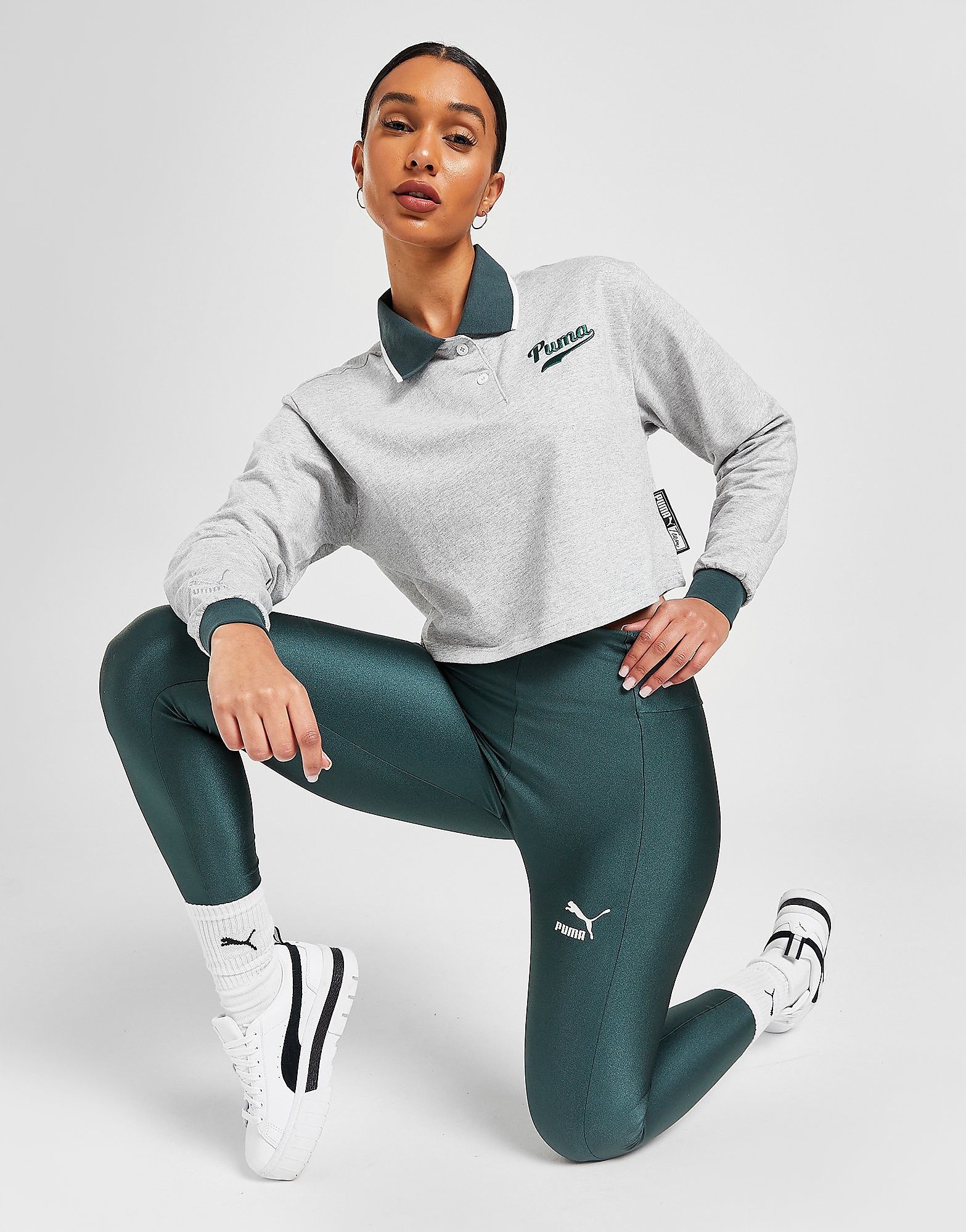 

Puma Classics Shine Leggings - Green - Womens, Green