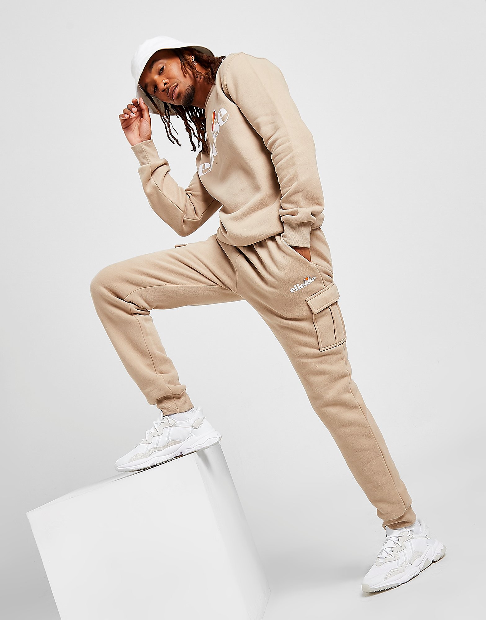 Ellesse Hayett Cargo Joggers - Only at JD - Brown - Mens, Brown