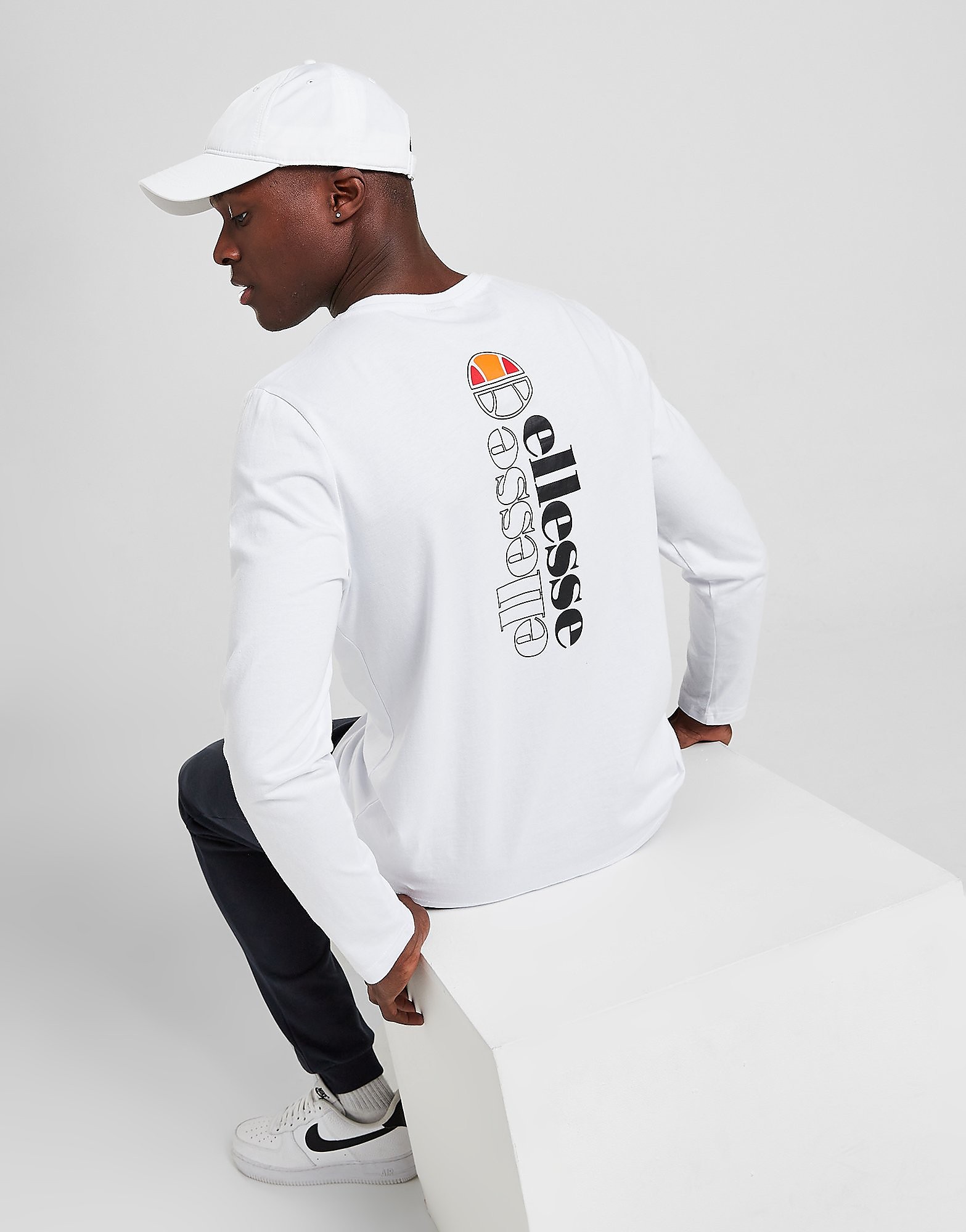 

Ellesse Borem Long Sleeve T-Shirt - White - Mens, White