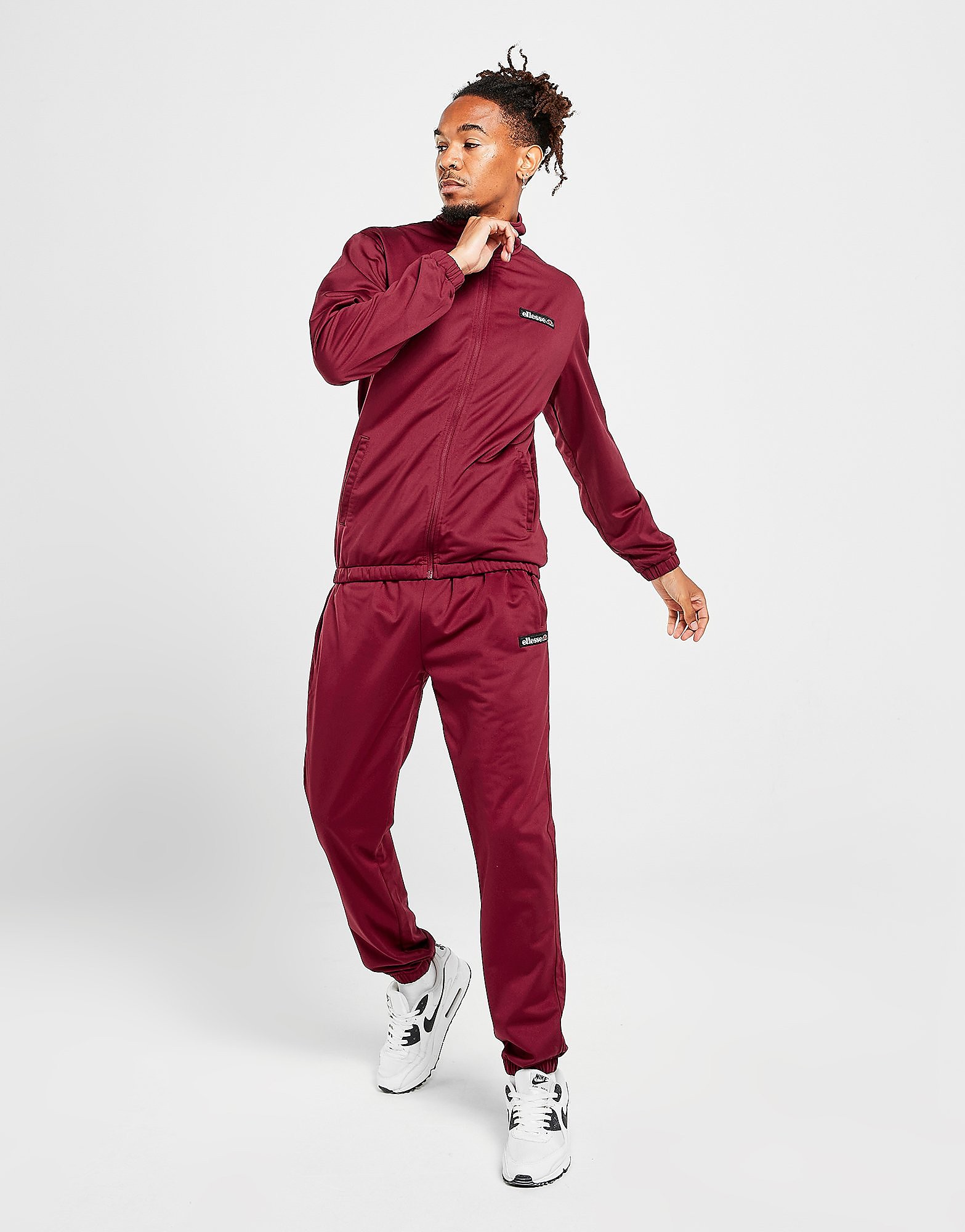 

Ellesse Polytape Tracksuit - Red - Mens, Red