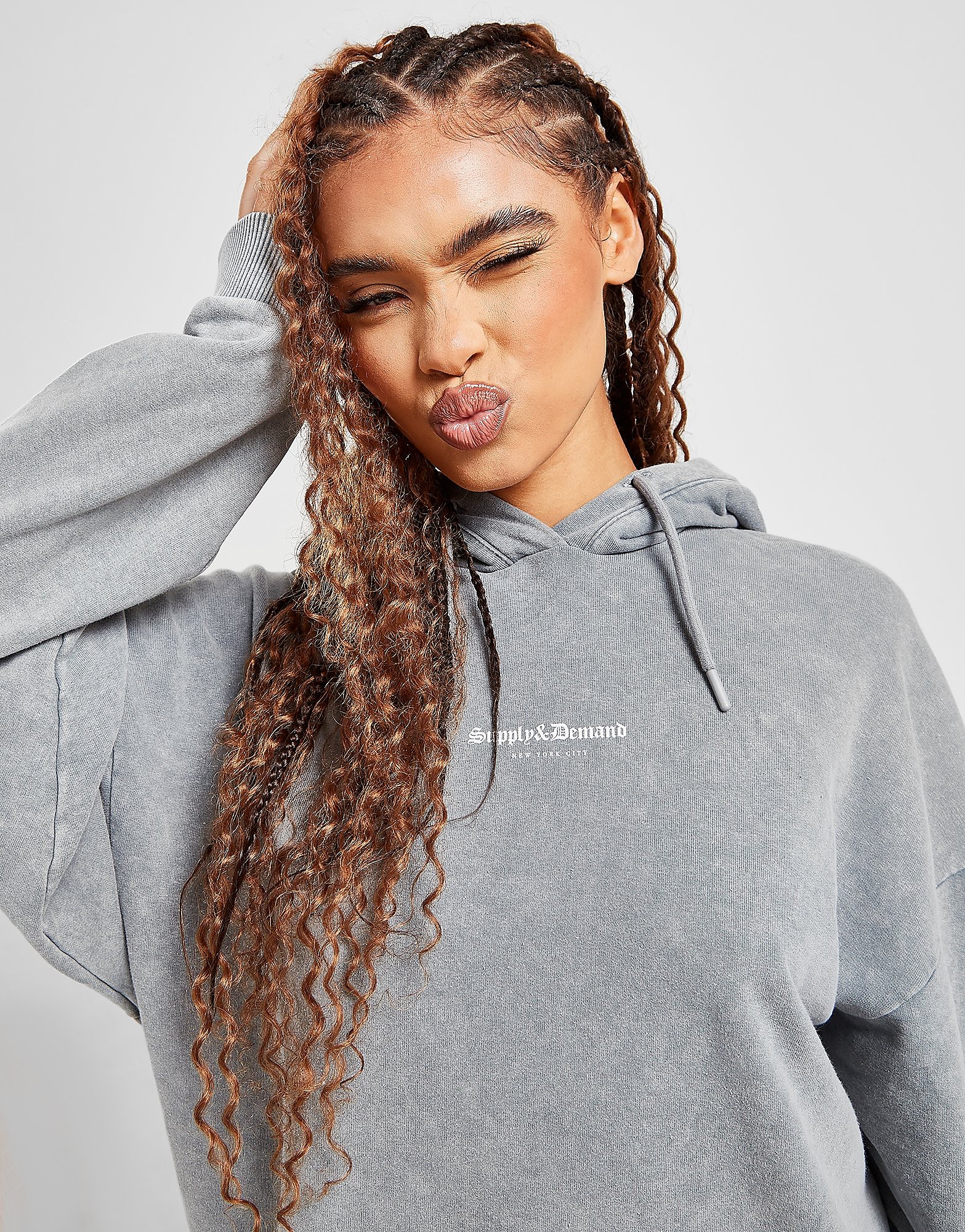 

Supply & Demand Ombre Graphic Hoodie - Only at JD - GREY - Womens, GREY
