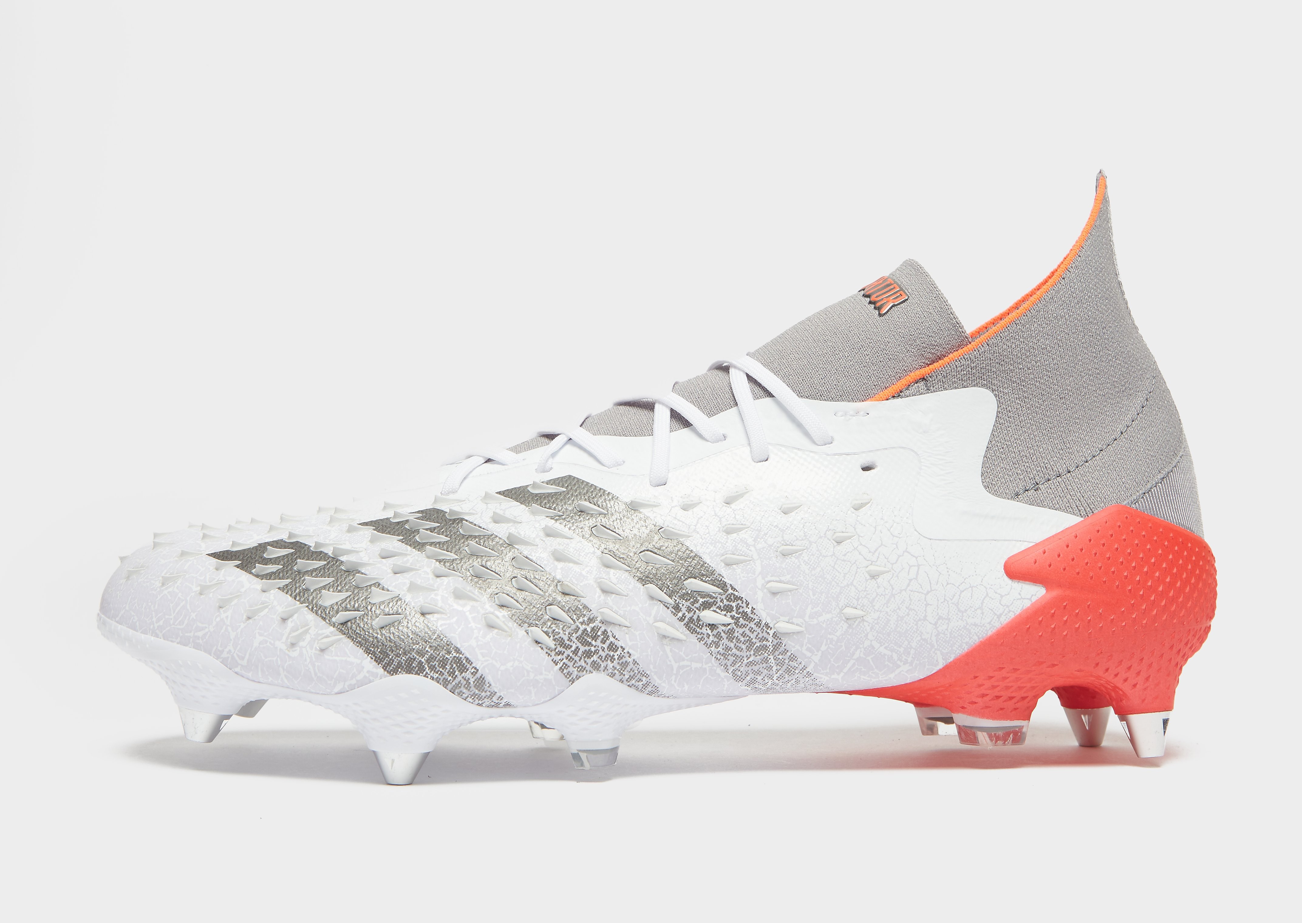 

adidas Superlative Predator Freak .1 SG - Cloud White / Iron Metallic / Solar Red, Cloud White / Iron Metallic / Solar Red