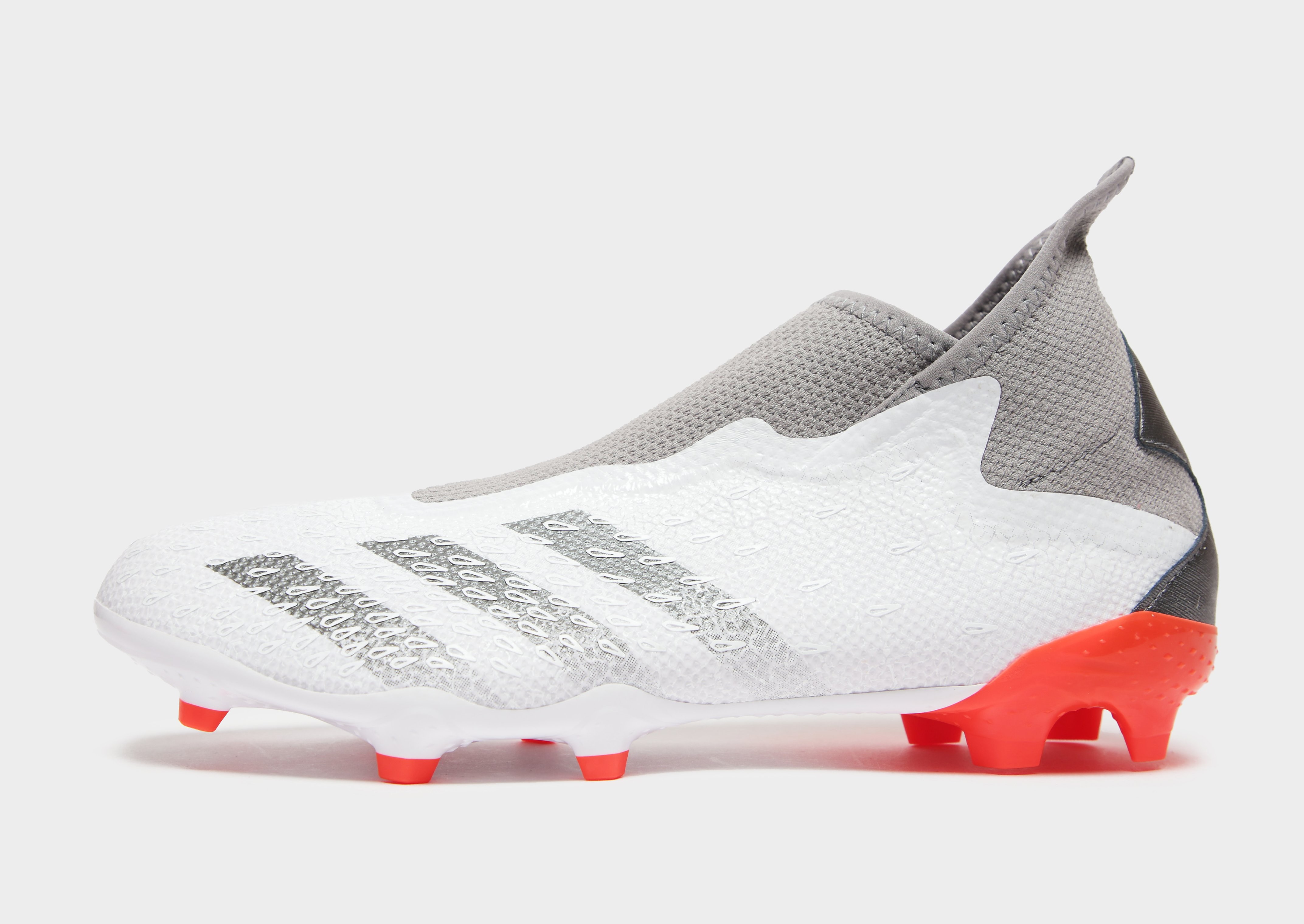 adidas Whitespark Predator Freak .3 FG - Cloud White / Iron Metallic / Solar Red - Womens, Cloud White / Iron Metallic / Solar Red