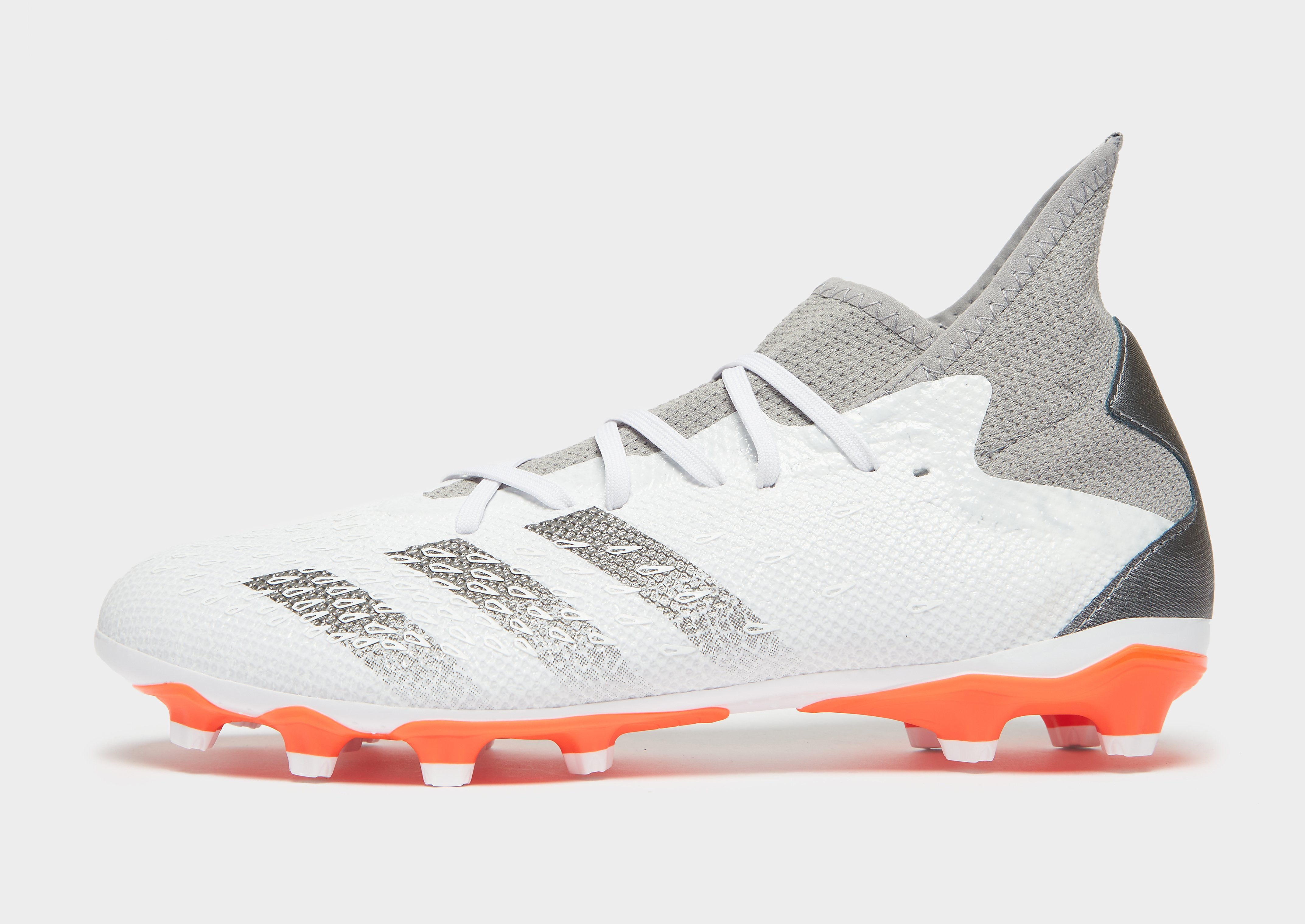 adidas Predator Freak .3 MG - Cloud White / Iron Metallic / Solar Red - Womens, Cloud White / Iron Metallic / Solar Red