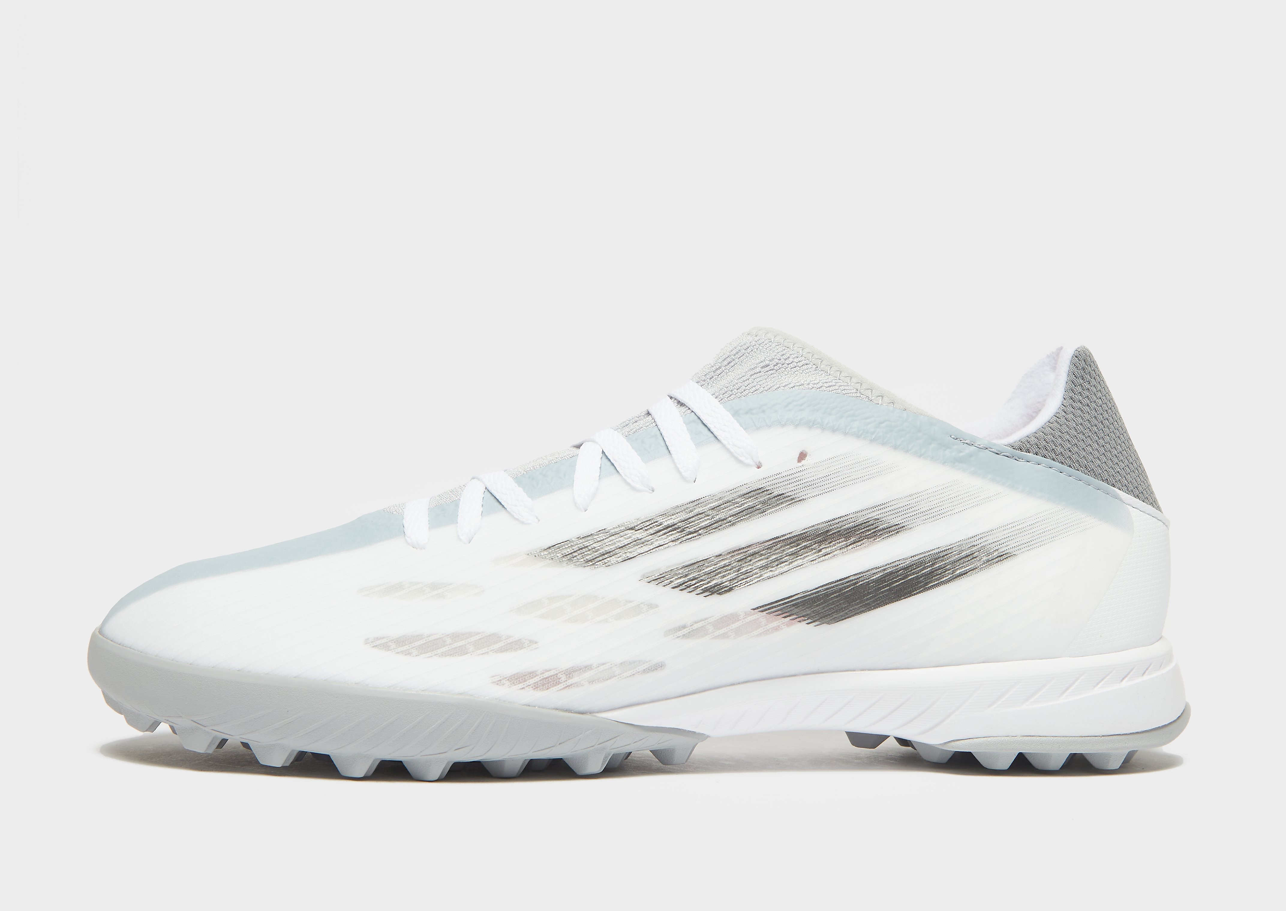 

adidas Whitespark X Speedflow .3 TF - Cloud White / Iron Metallic / Solar Red - Womens, Cloud White / Iron Metallic / Solar Red