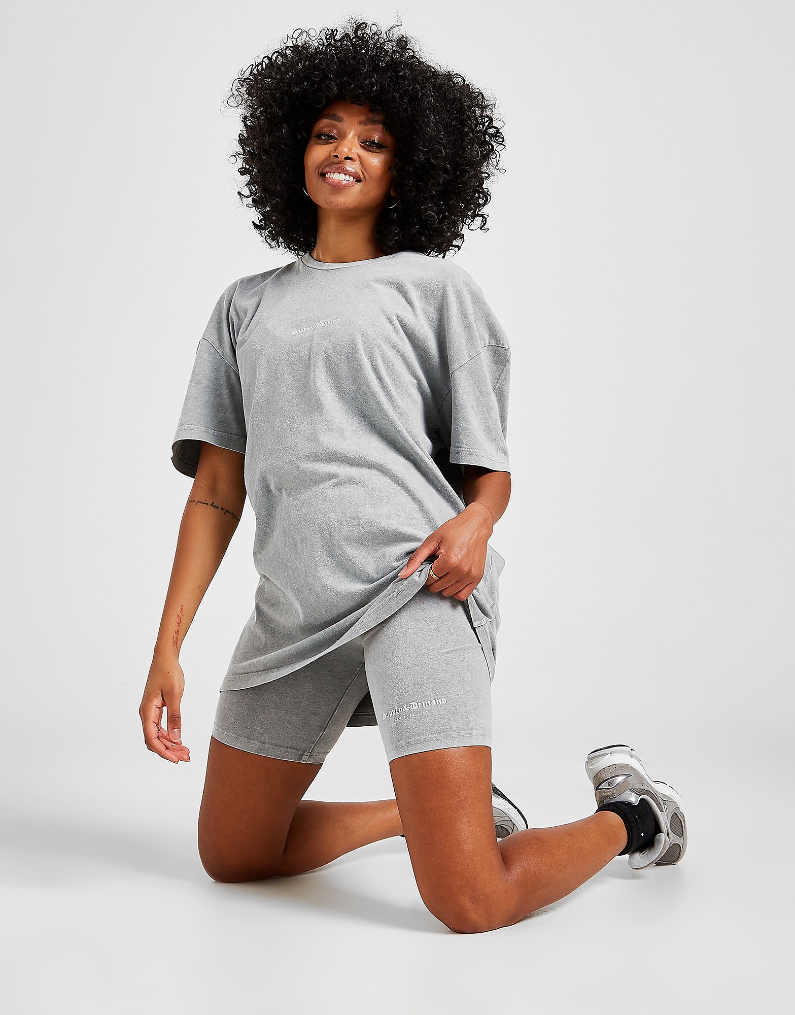 

Supply & Demand Gothic Washed Cycle Shorts - Only at JD - Grey - Womens, Grey