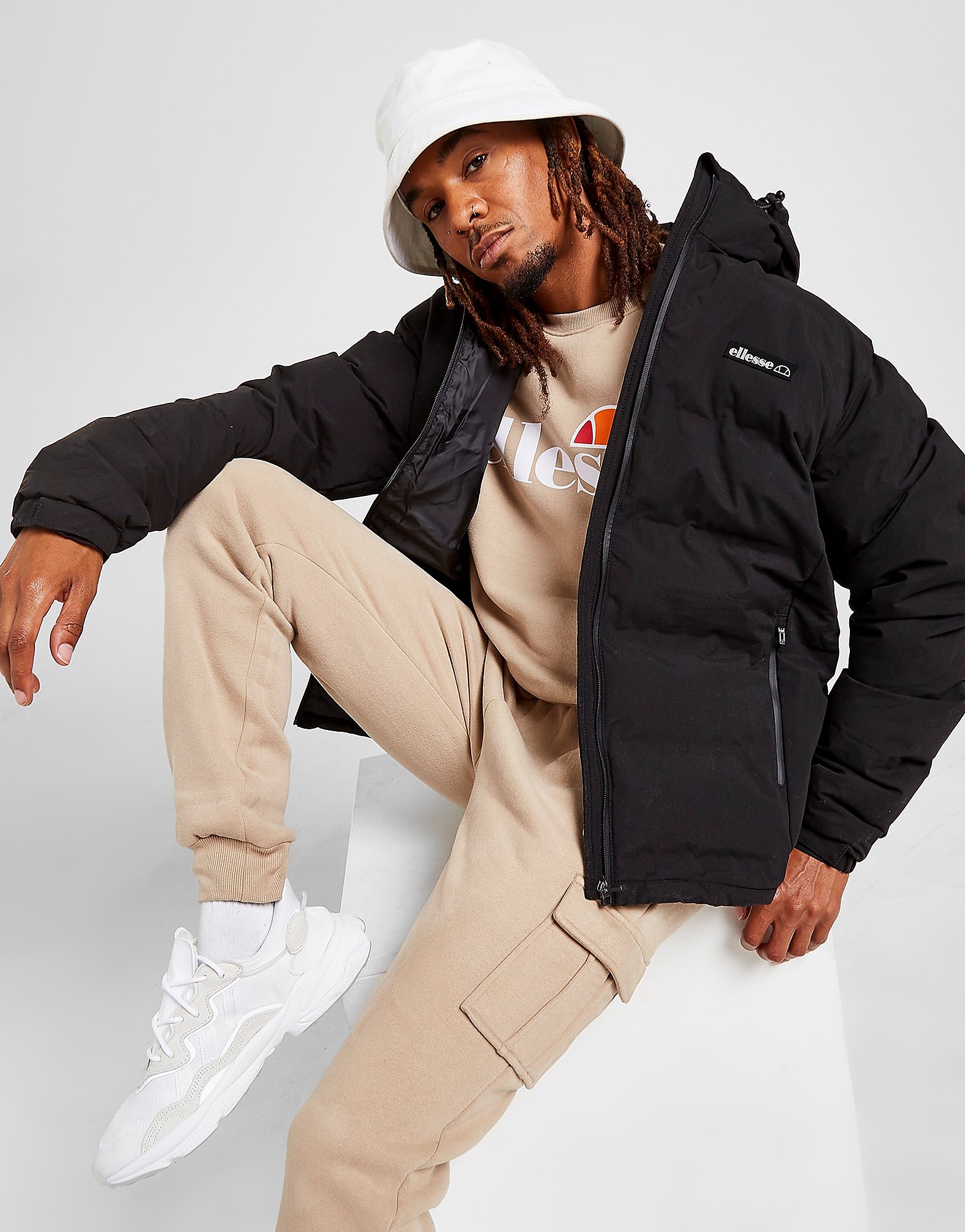 

Ellesse Mantegna Padded Jacket - Only at JD - Black - Mens, Black